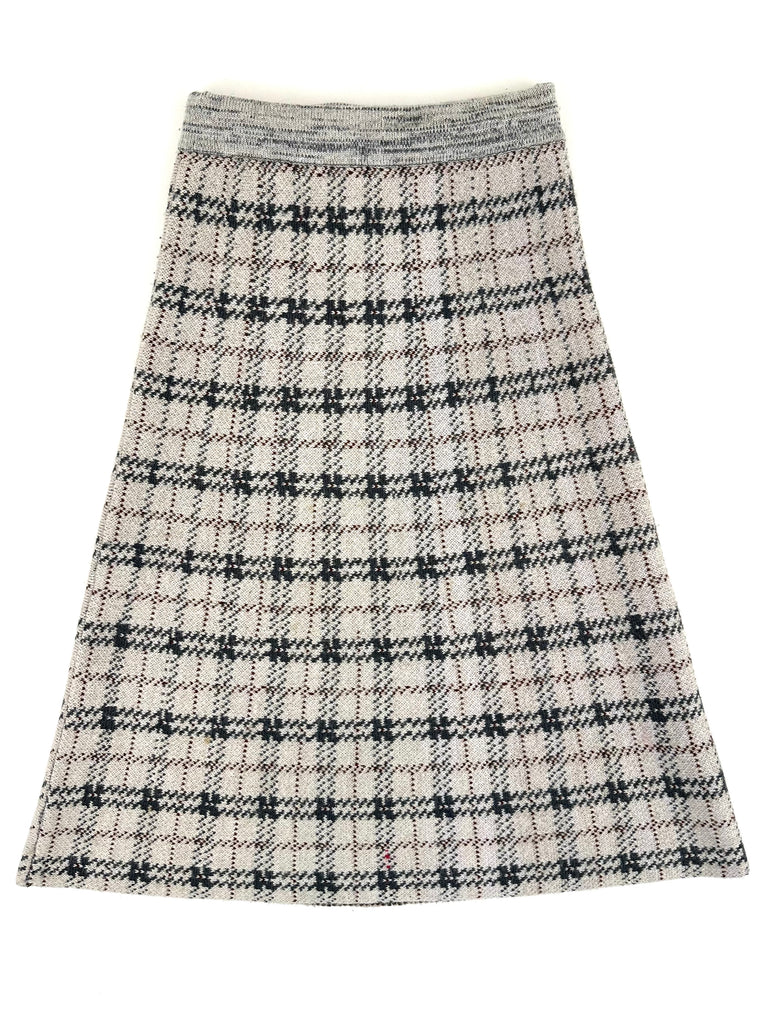 No. 6 Wool Plaid Skirt