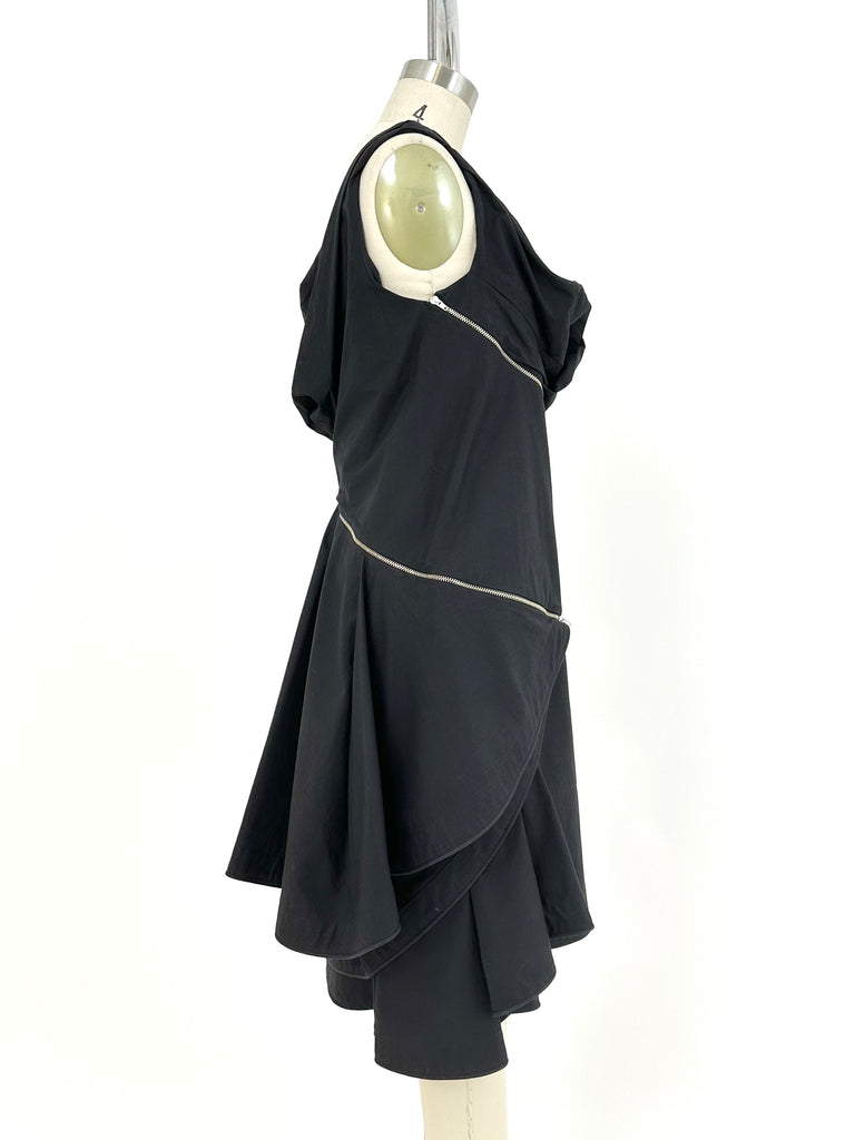 Hussein Chalayan Deconstructed Zipper Dress