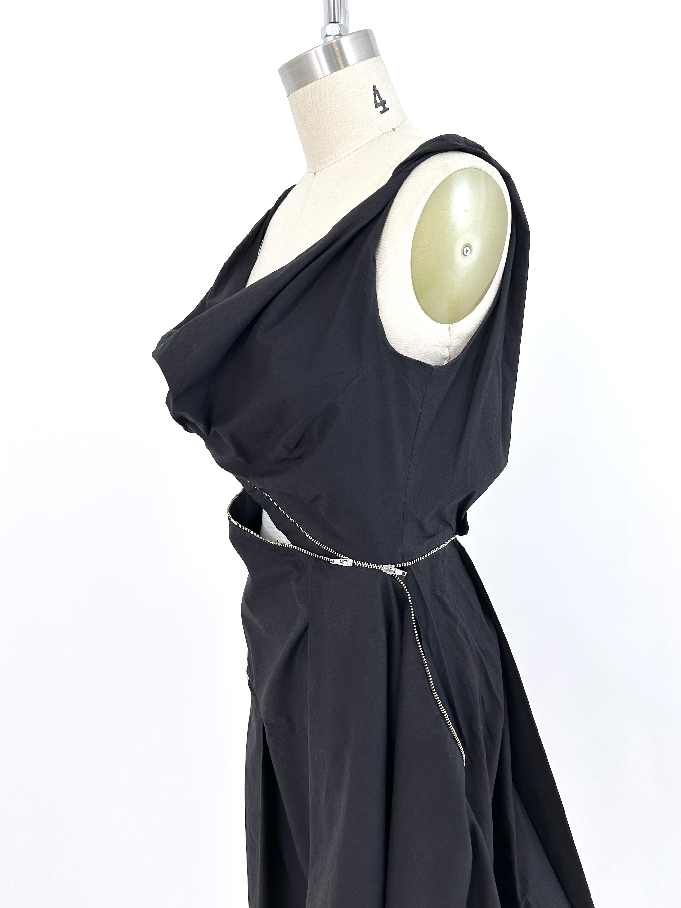 Hussein Chalayan Deconstructed Zipper Dress | Mercy Vintage