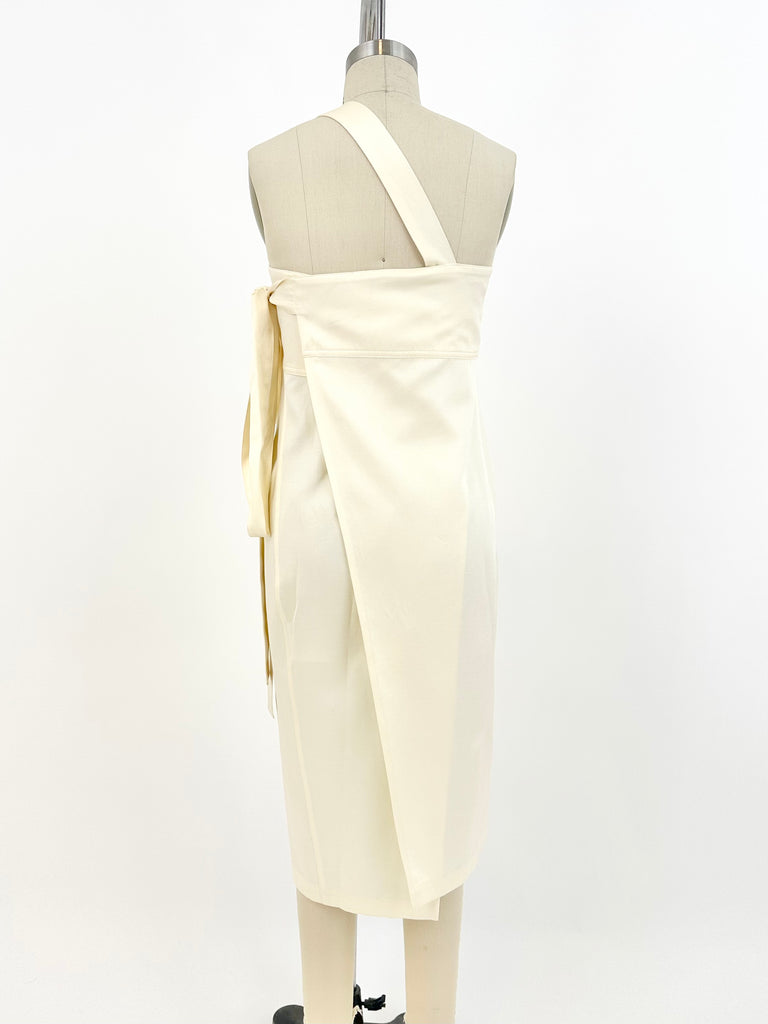 Jil Sander Asymmetrical Wrap Dress