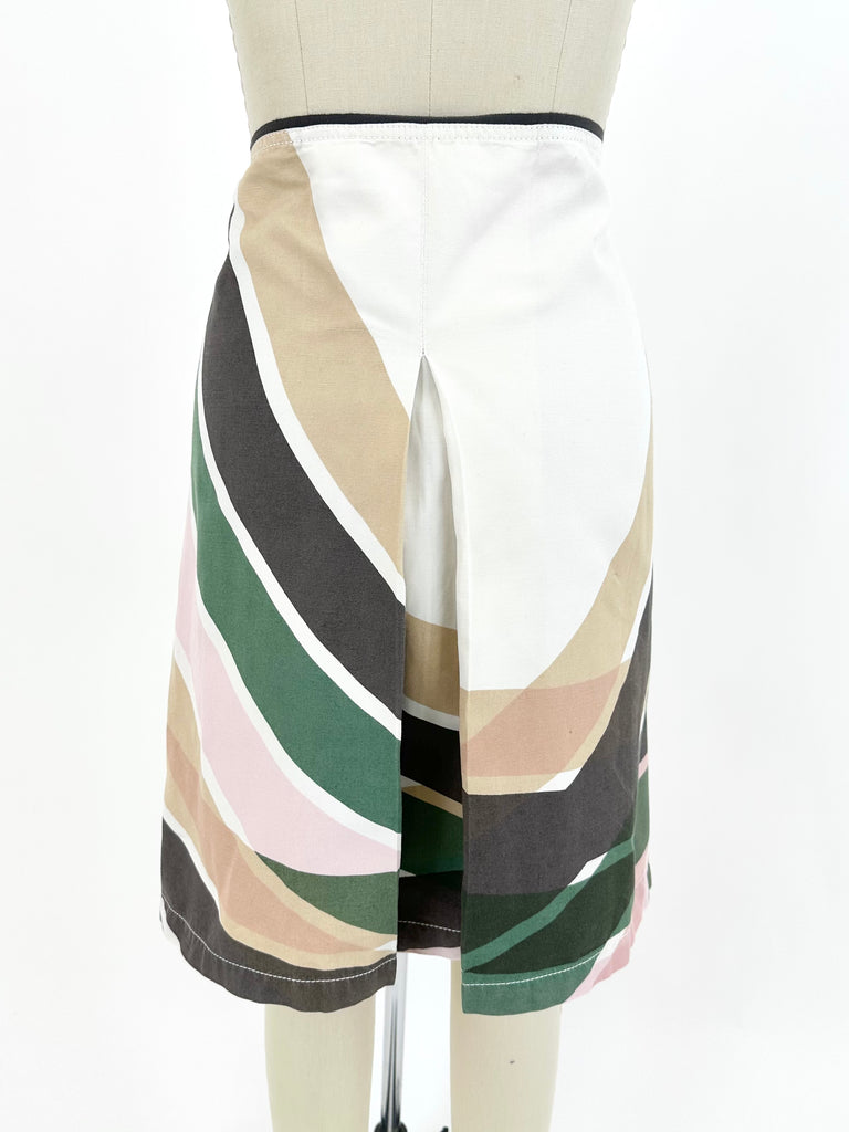 Prada Sport Printed Wrap Skirt