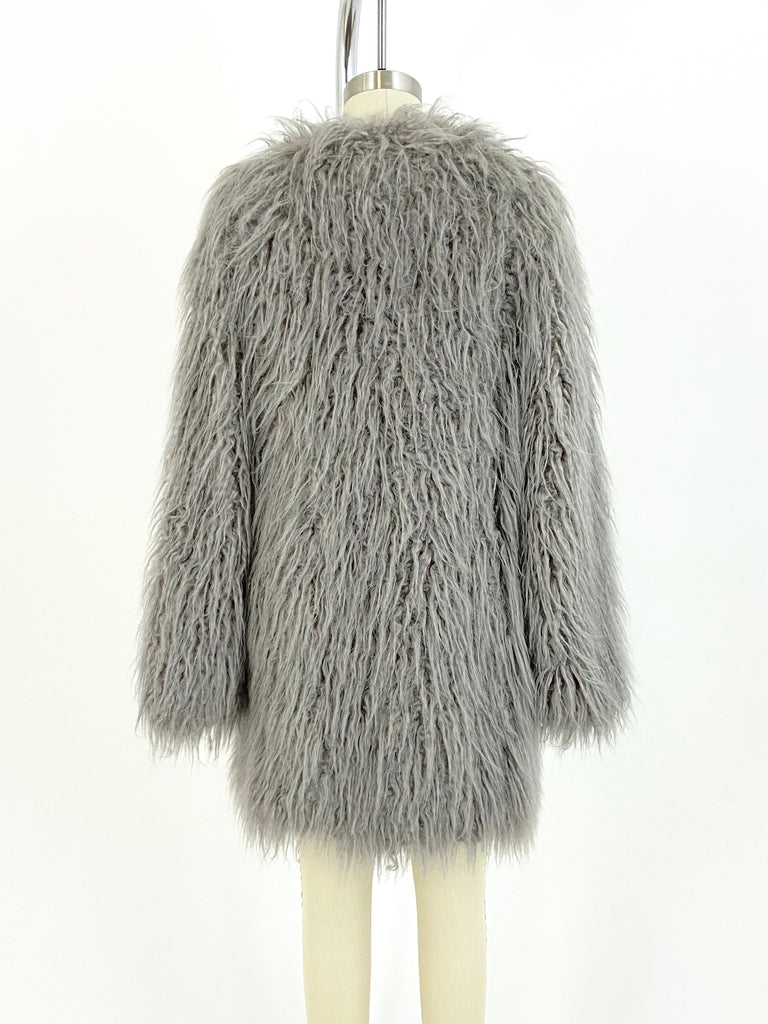 Smythe Faux Mongolian Fur Coat*