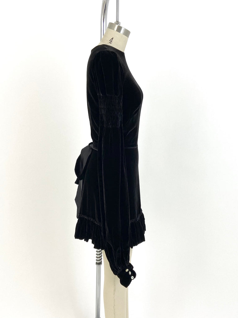 The Vampire's Wife Velveteen Mini Dress*