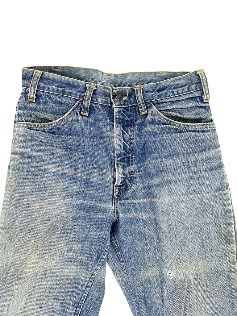 70s Levi's "Big E" Distressed Jeans / Size 29