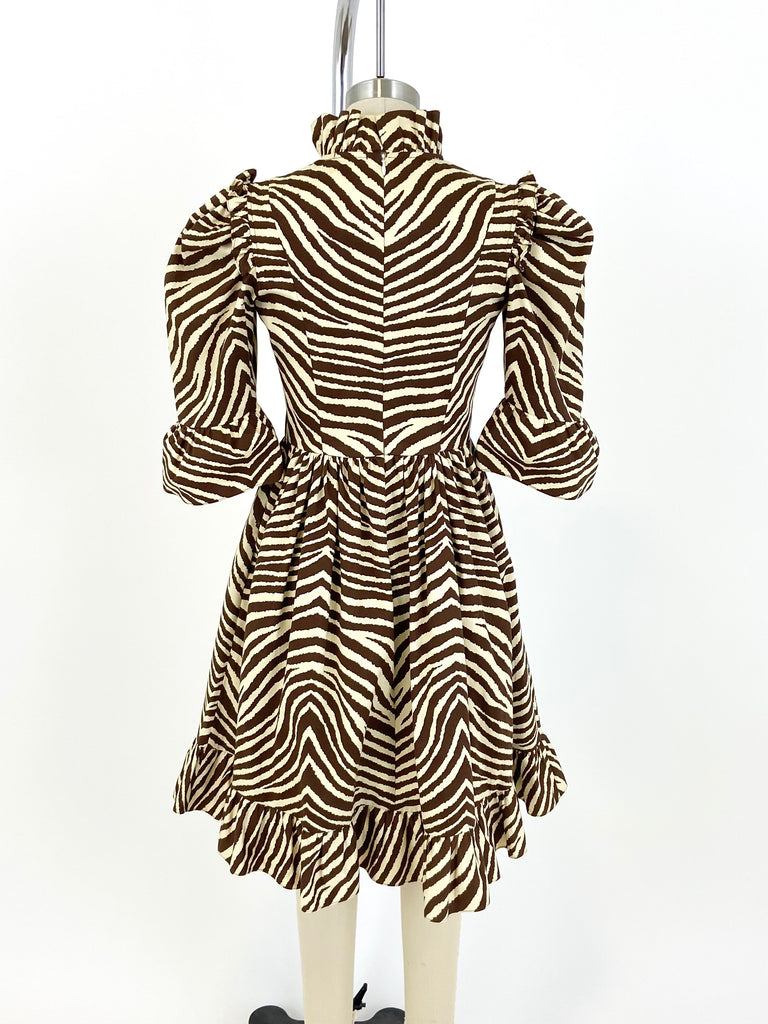 Batsheva Zebra Print Dress