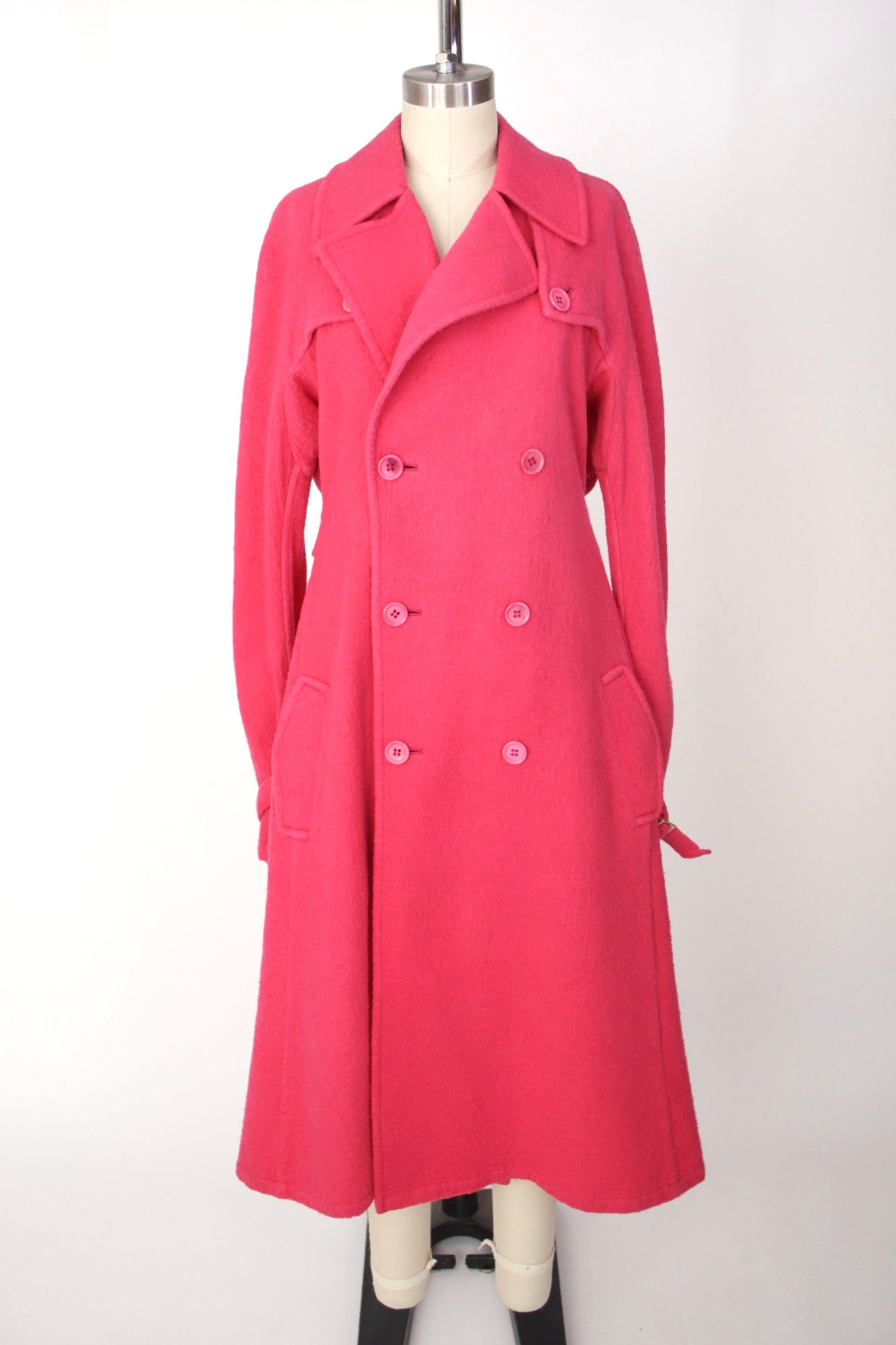 ジャケット・アウター Yohji Yamamoto Wool Stitch Trench Coat Vintage Y's Yohji Yamamoto 2004 A/W Trench Coat Double