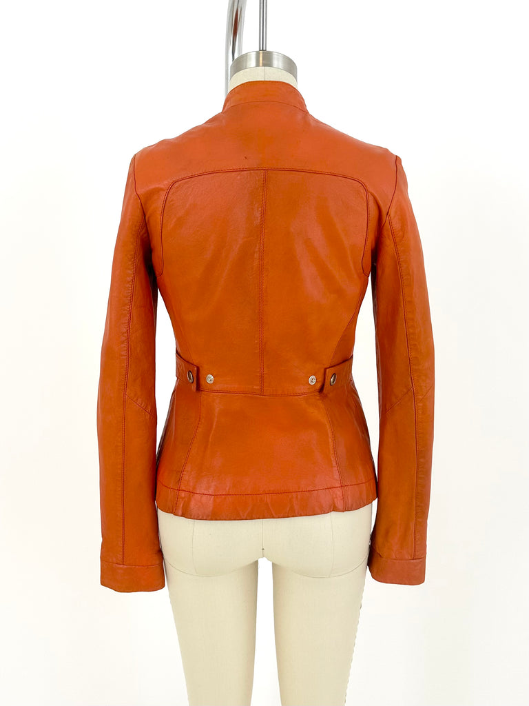 Just Cavalli Leather Sports Jacket