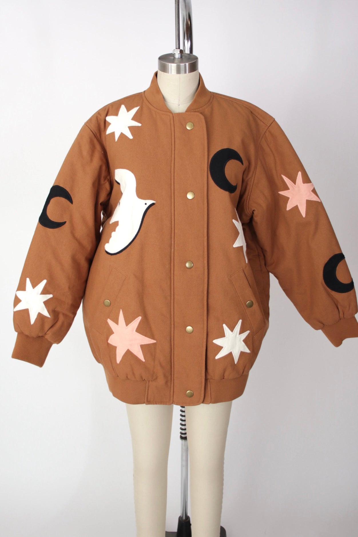Sézane x Pangea Celestial Embroidered Bomber | Mercy Vintage