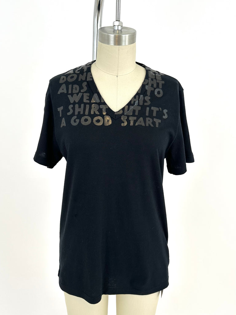 Martin Margiela Glossy Aids Awareness Tee | Mercy Vintage