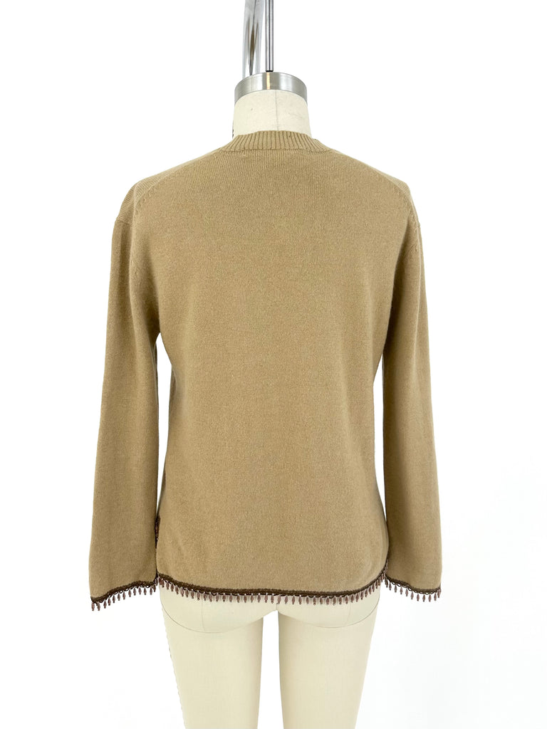Junya Watanabe Embellished Fringe Sweater
