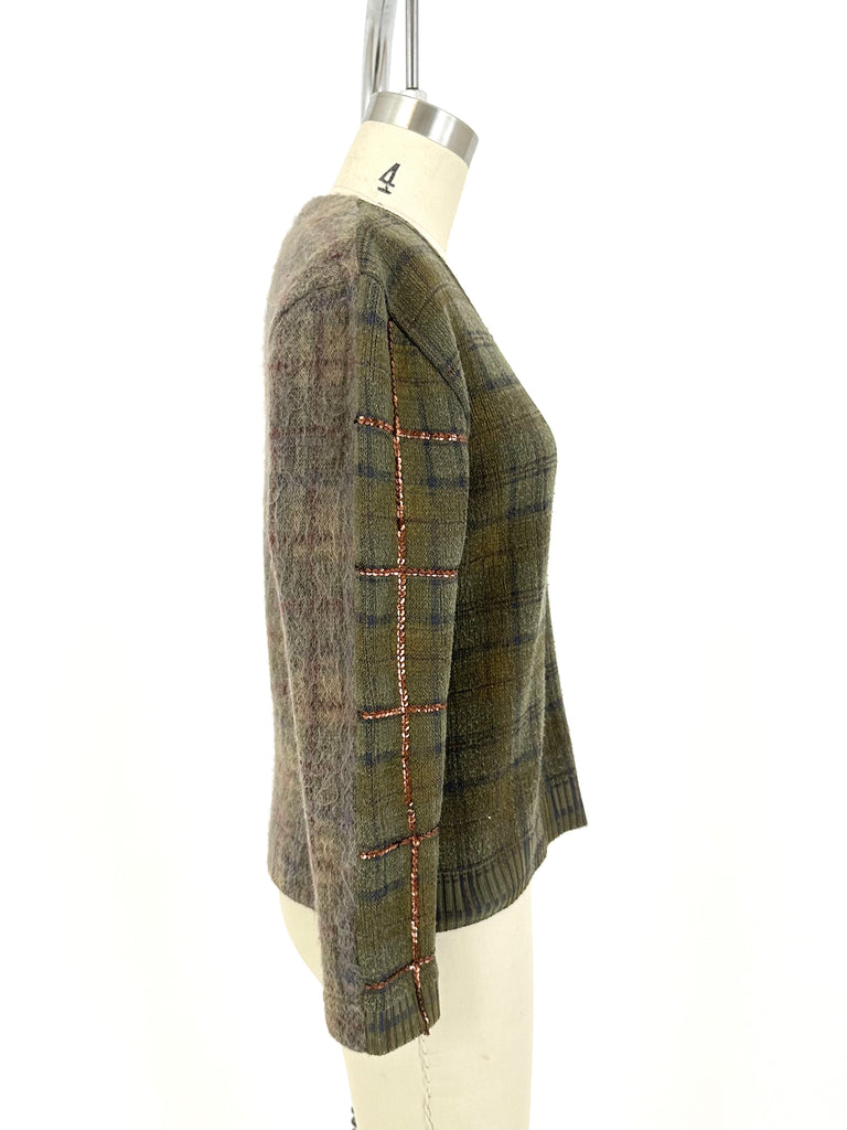 Undercover Reconstructed Plaid Sweater