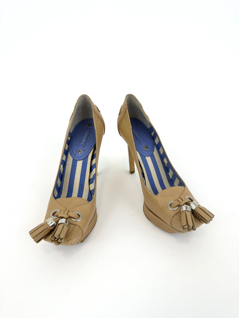 Celine Oxford Tassel Heels