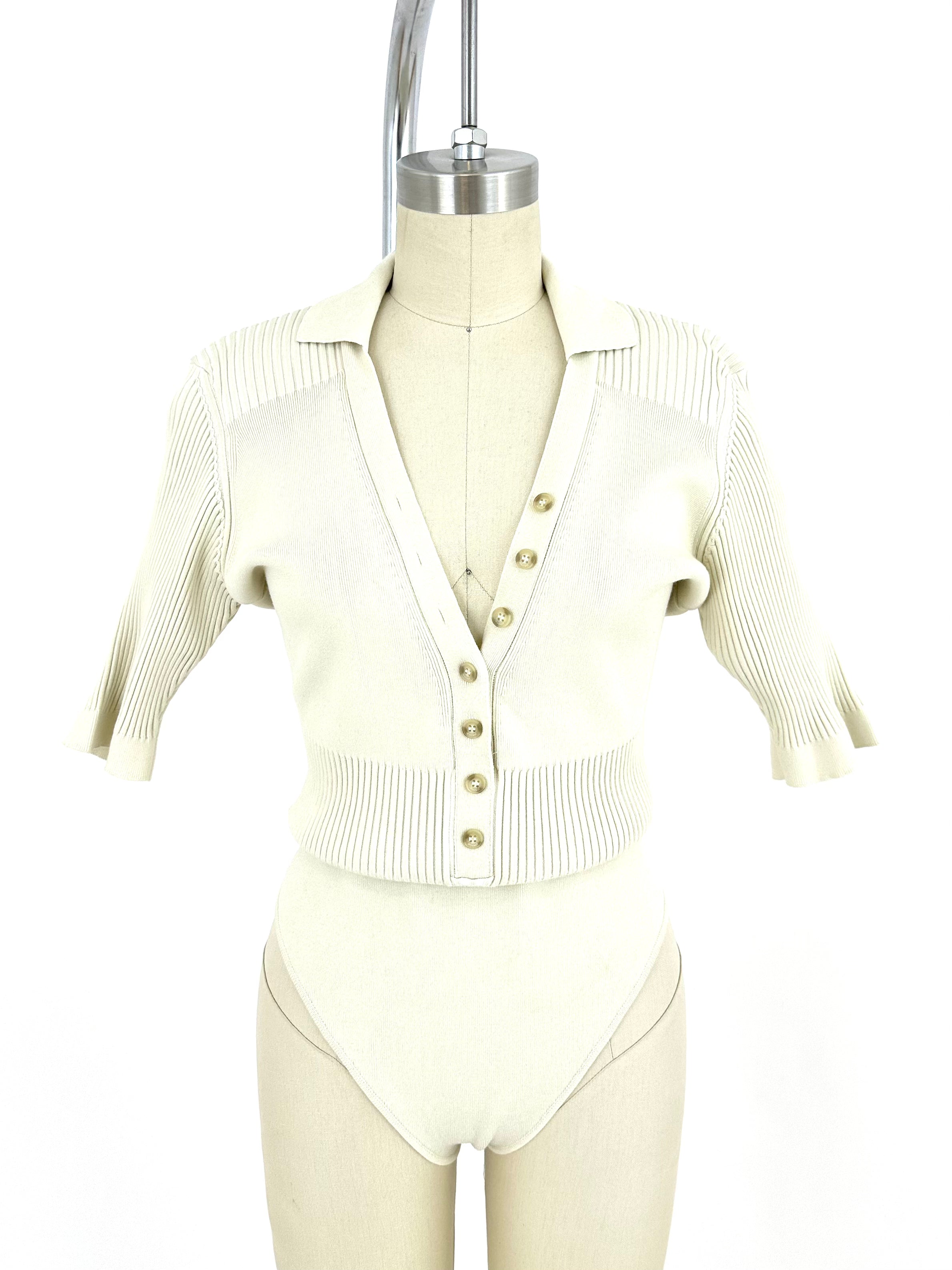 Jacquemus Le Body Yauco Ribbed Bodysuit | Mercy Vintage Jacquemus Le Body Yauco Ribbed Bodysuit | Mercy Vintage
