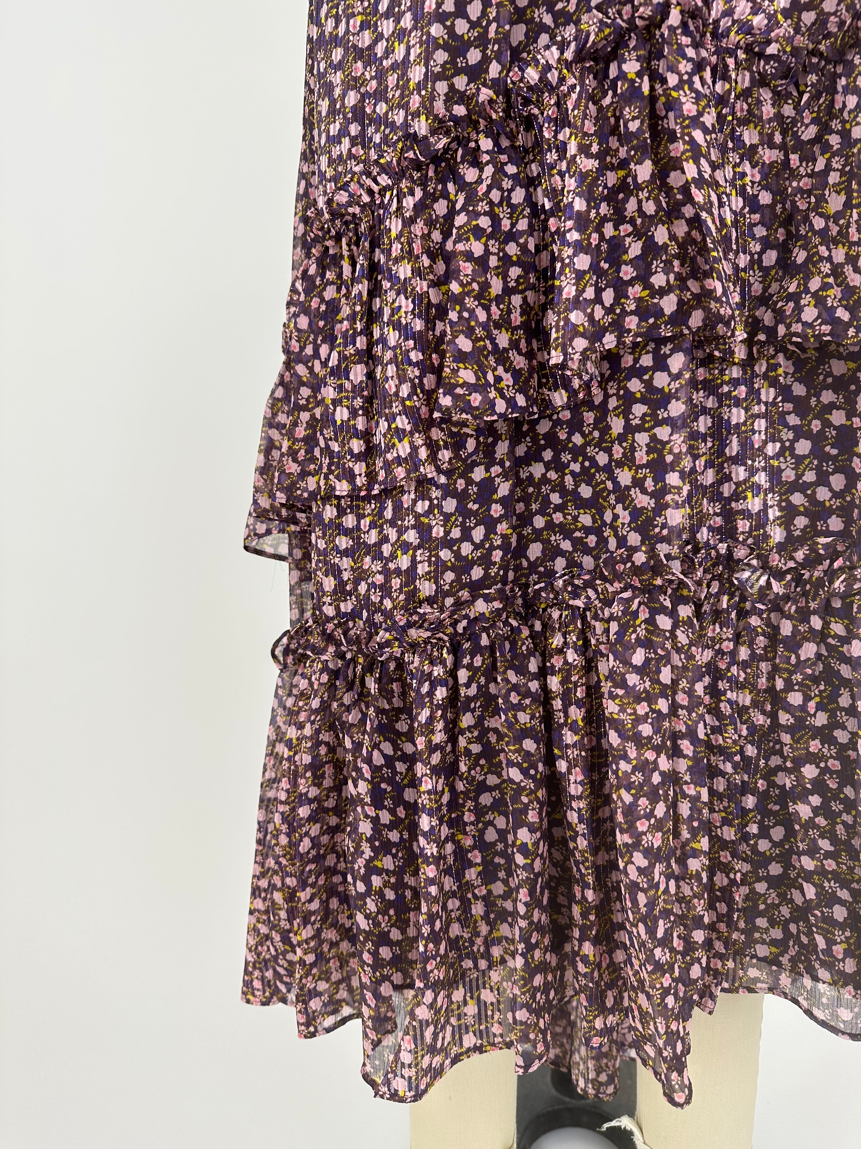 Ulla Johnson Silk Floral Skirt