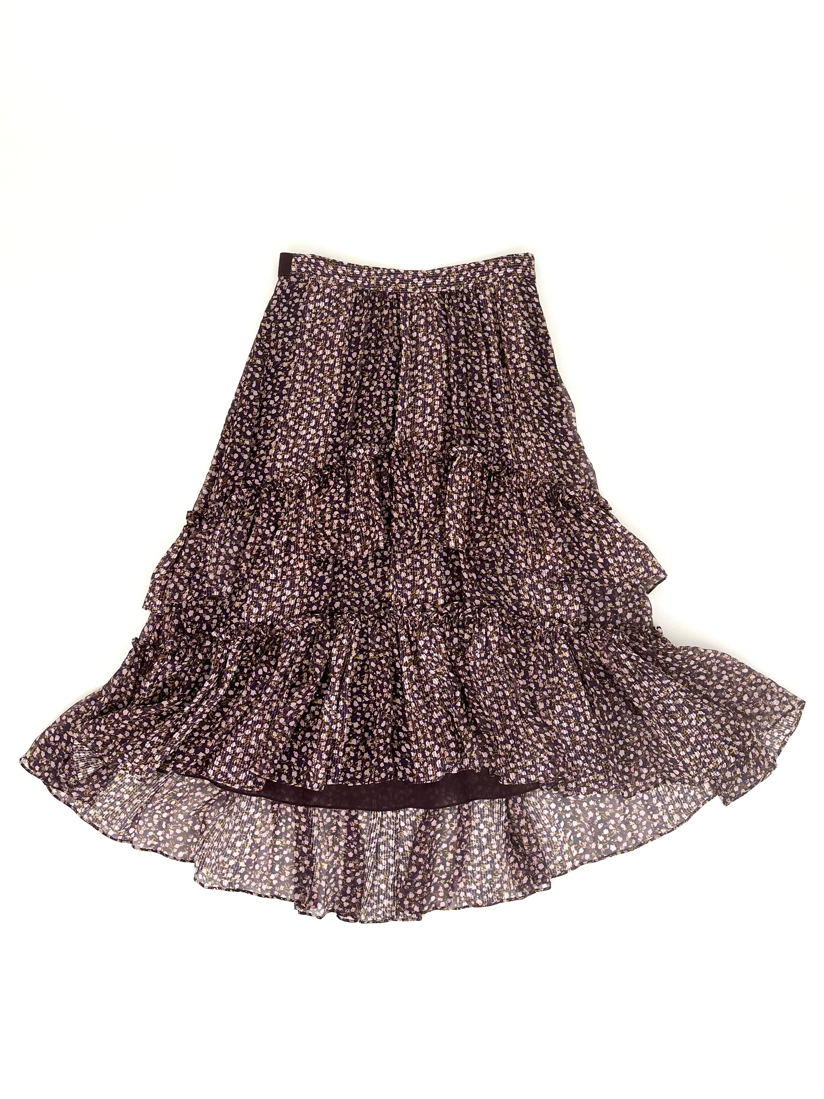 Ulla Johnson Silk Floral Skirt