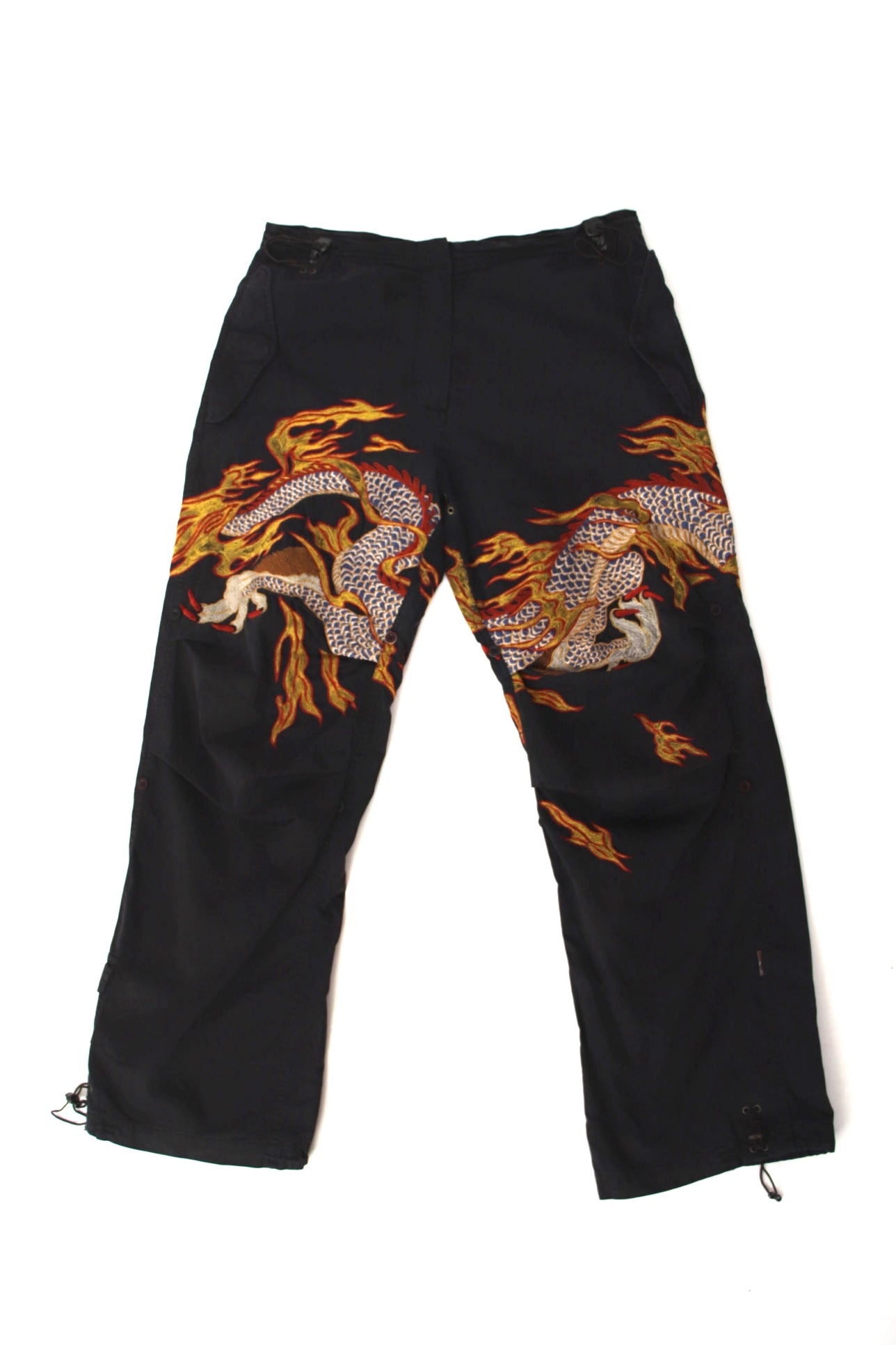 パンツ Maharishi Blue Dragon Trousers 2000 Maharishi Snopants Dragon - blue room