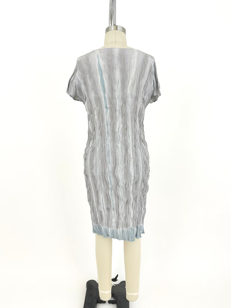 Issey Miyake Fete Plissé Striped Dress