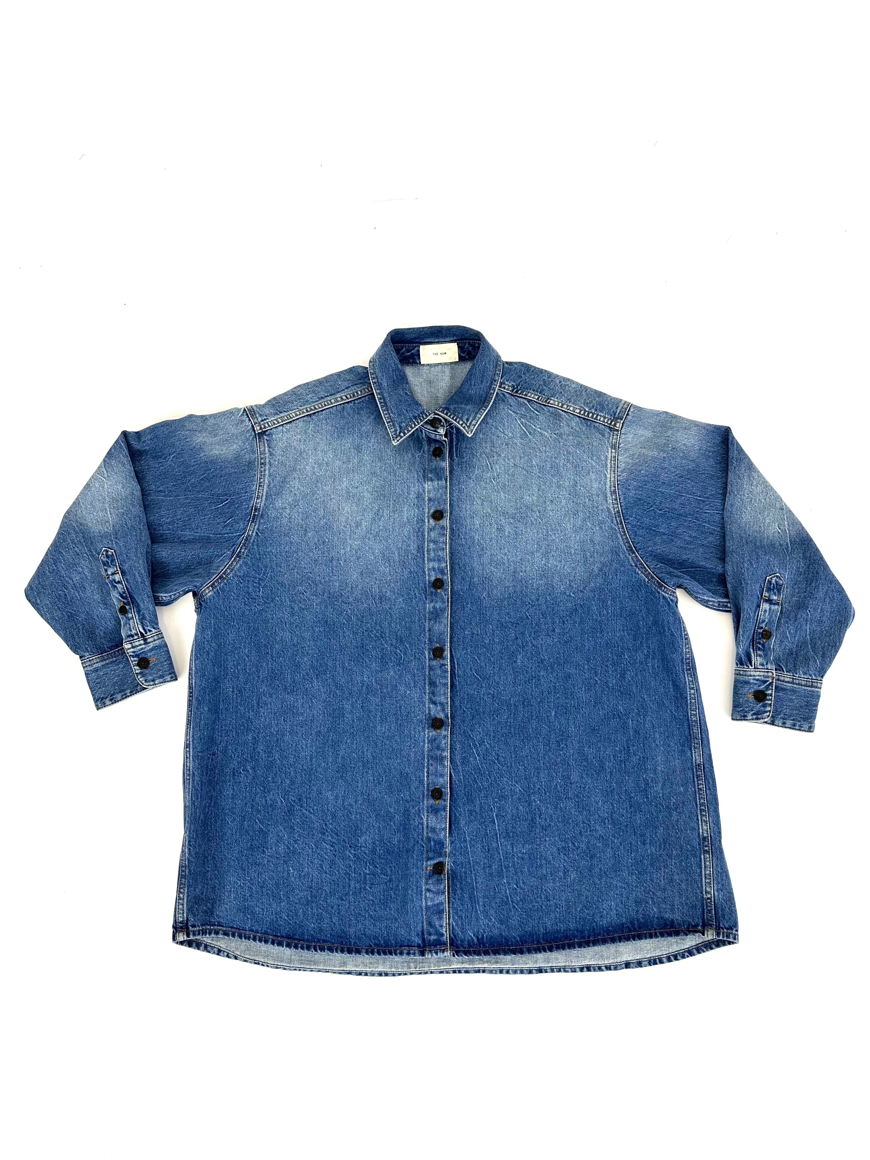 Frannie denim shirt in blue - The Row | Mytheresa