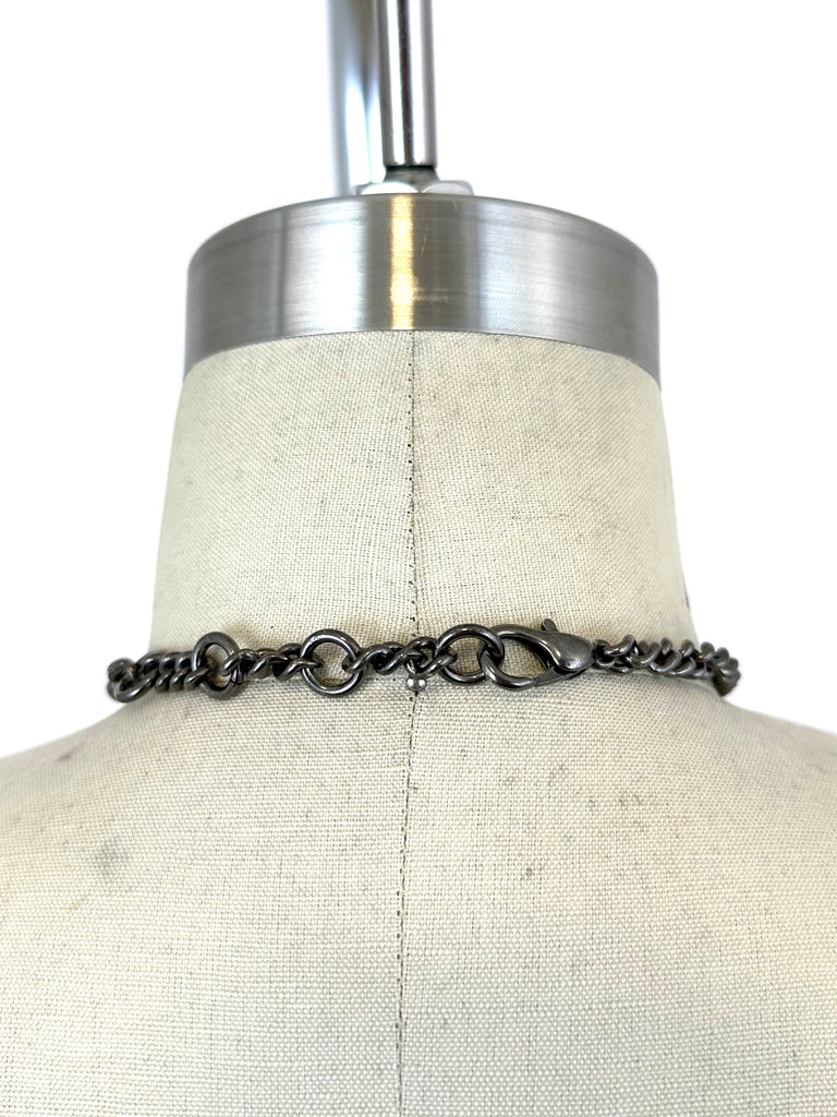 1997 Dirk Bikkembergs Tie Holder Chain Necklace | Mercy Vintage