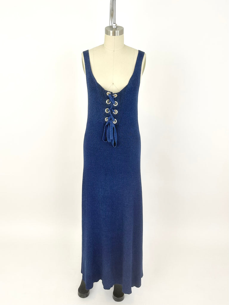 Mara hoffman lace up dress on sale