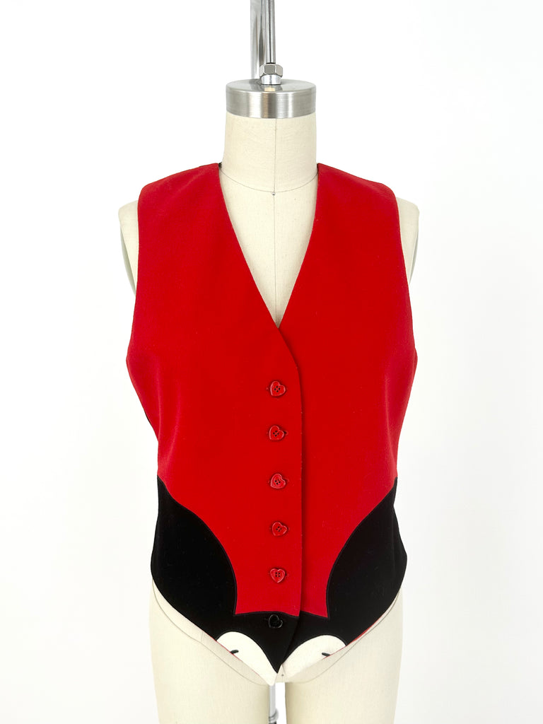 90s Moschino Cheap and Chic Mickey Vest Mercy Vintage