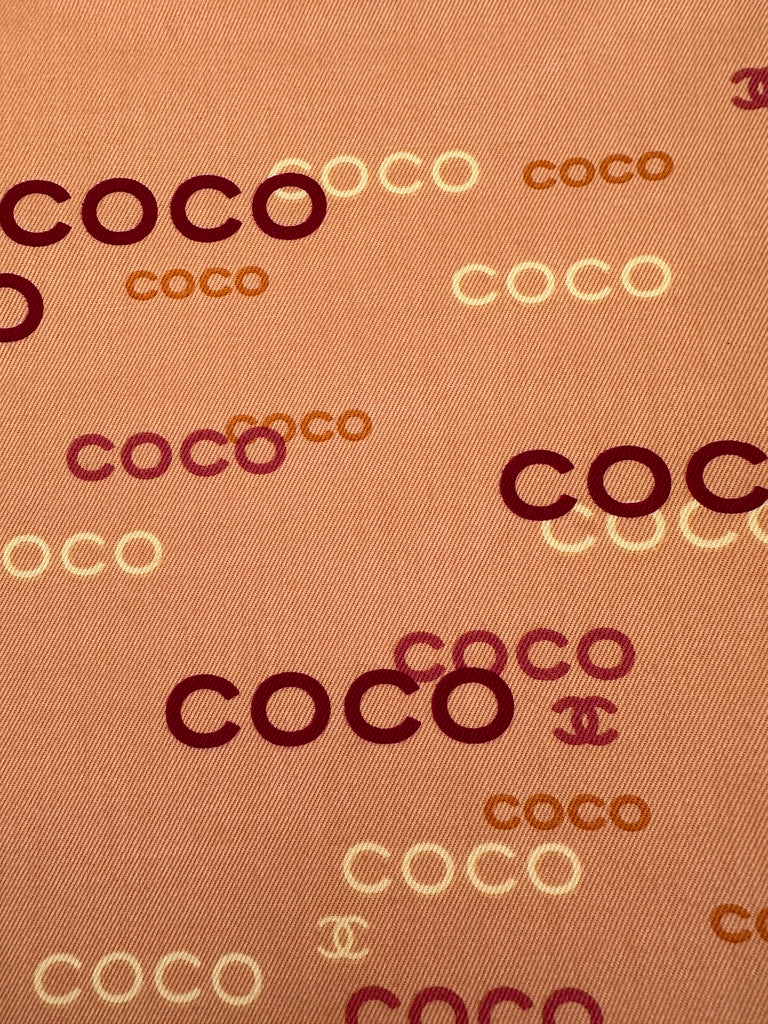 2002 Chanel CC Coco Print Tote