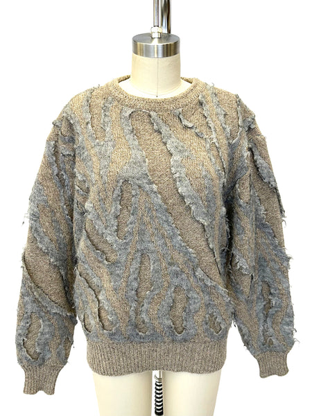 トップス 1980s I.S. (issey sport) wool knit Issey Miyake 1980's Geometric Knit Sweater Vintage Mens | eBay
