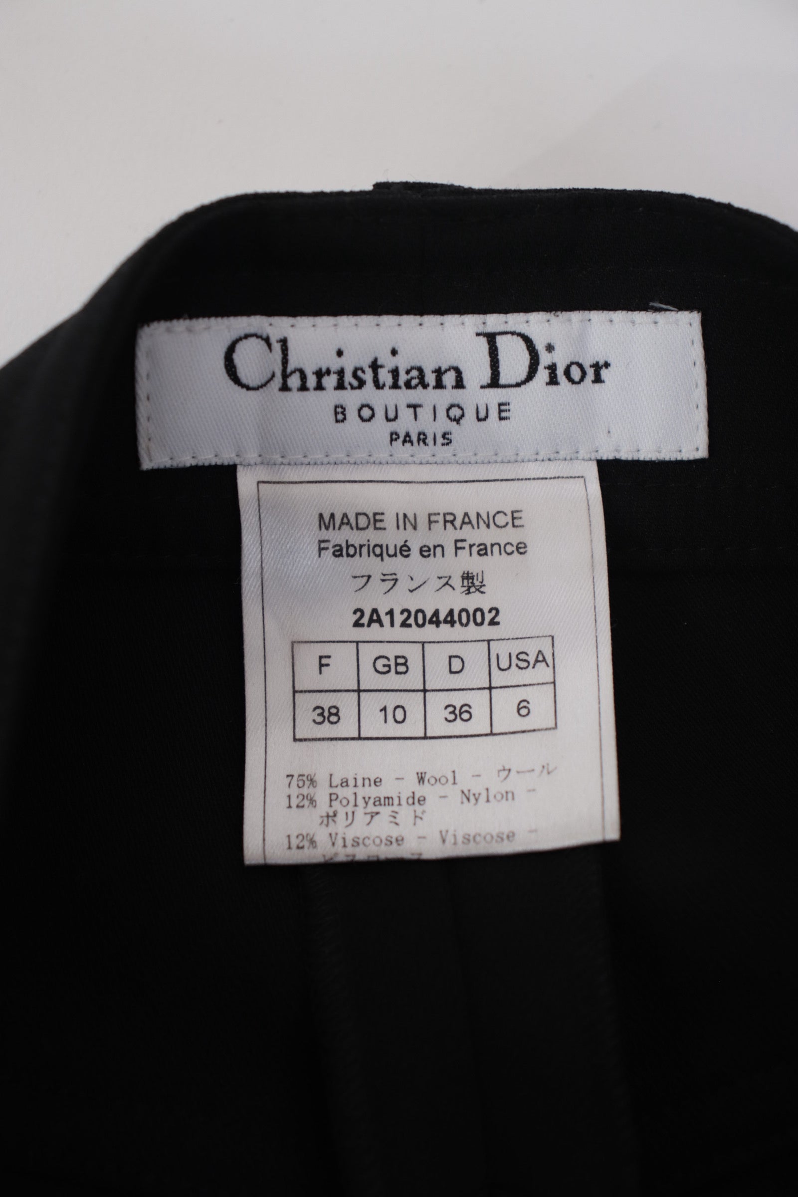 2002 Christian Dior Wool Corset Pants* | Mercy Vintage