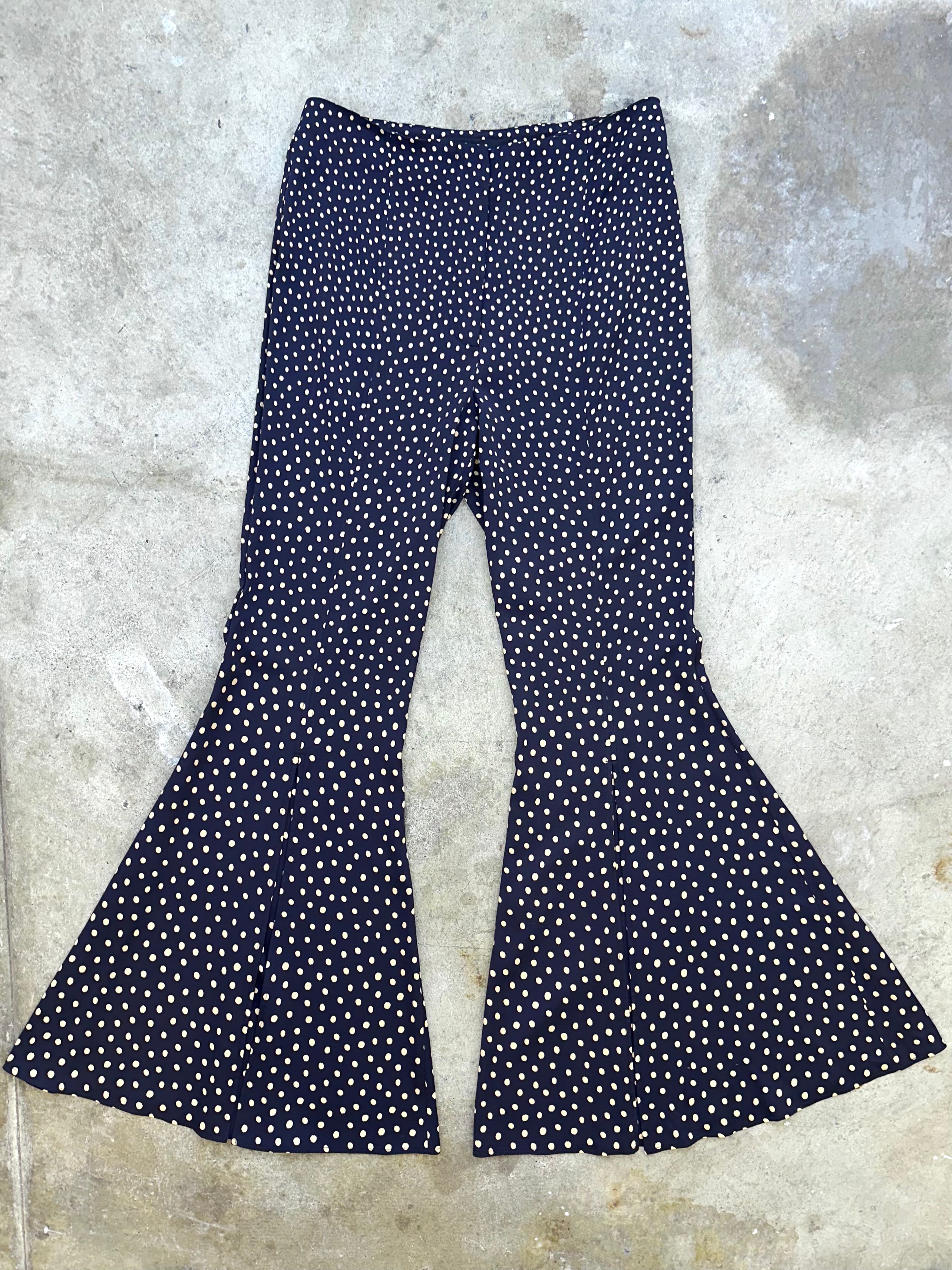 パンツ docking wide flare slacks flareup sullen docking wide
