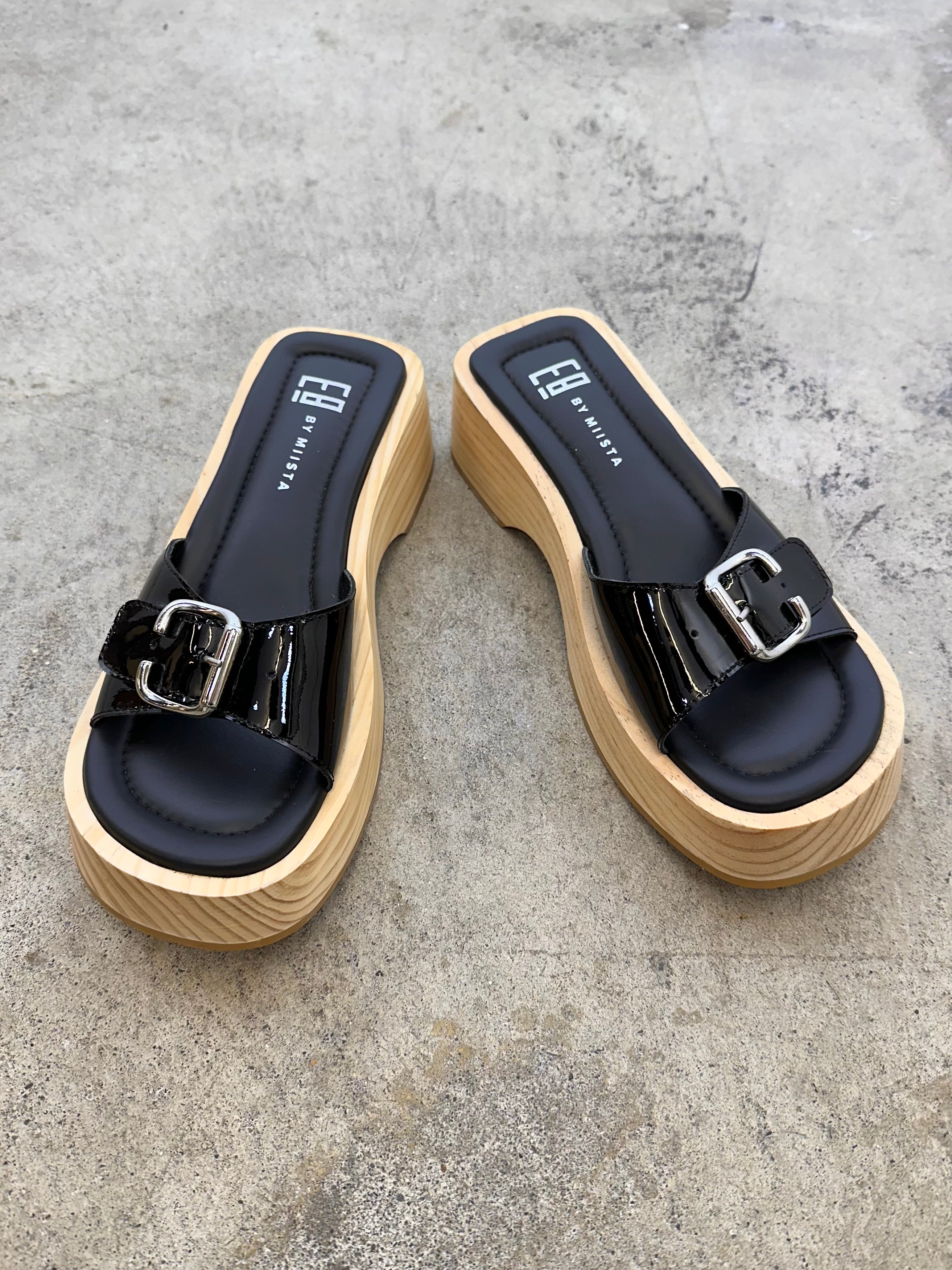 E8 by miiSTA ミスタサンダル E8 Miista Platform Buckle Sandals | Mercy Vintage