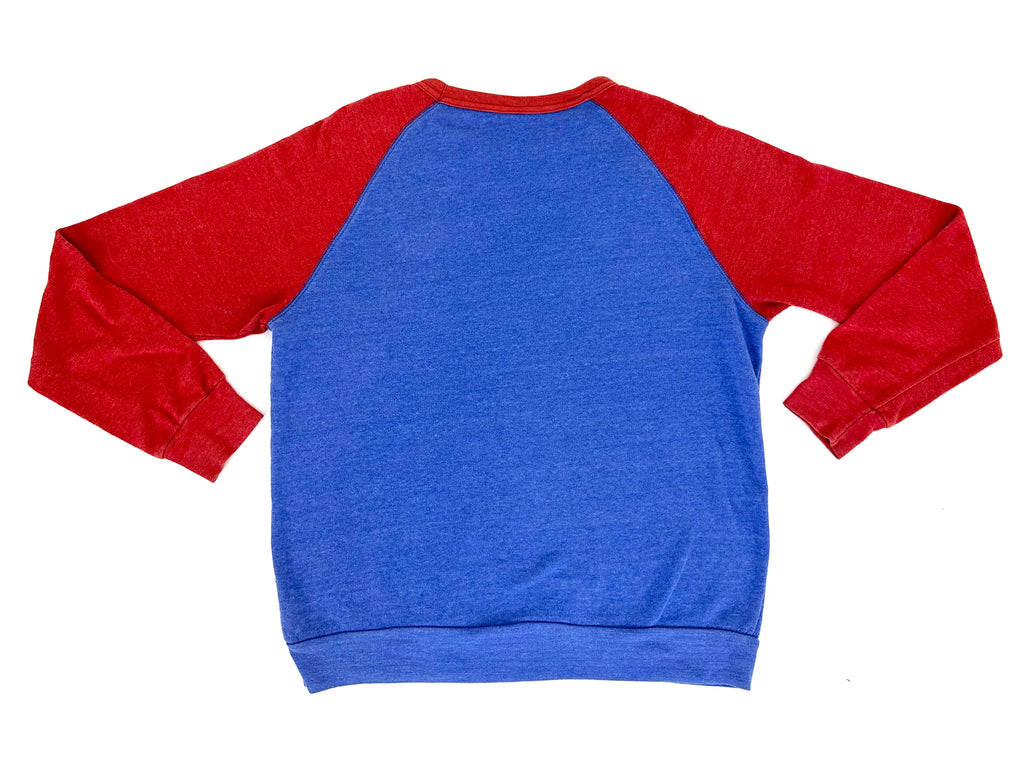 Blue and Red Ringer Sweatshirt