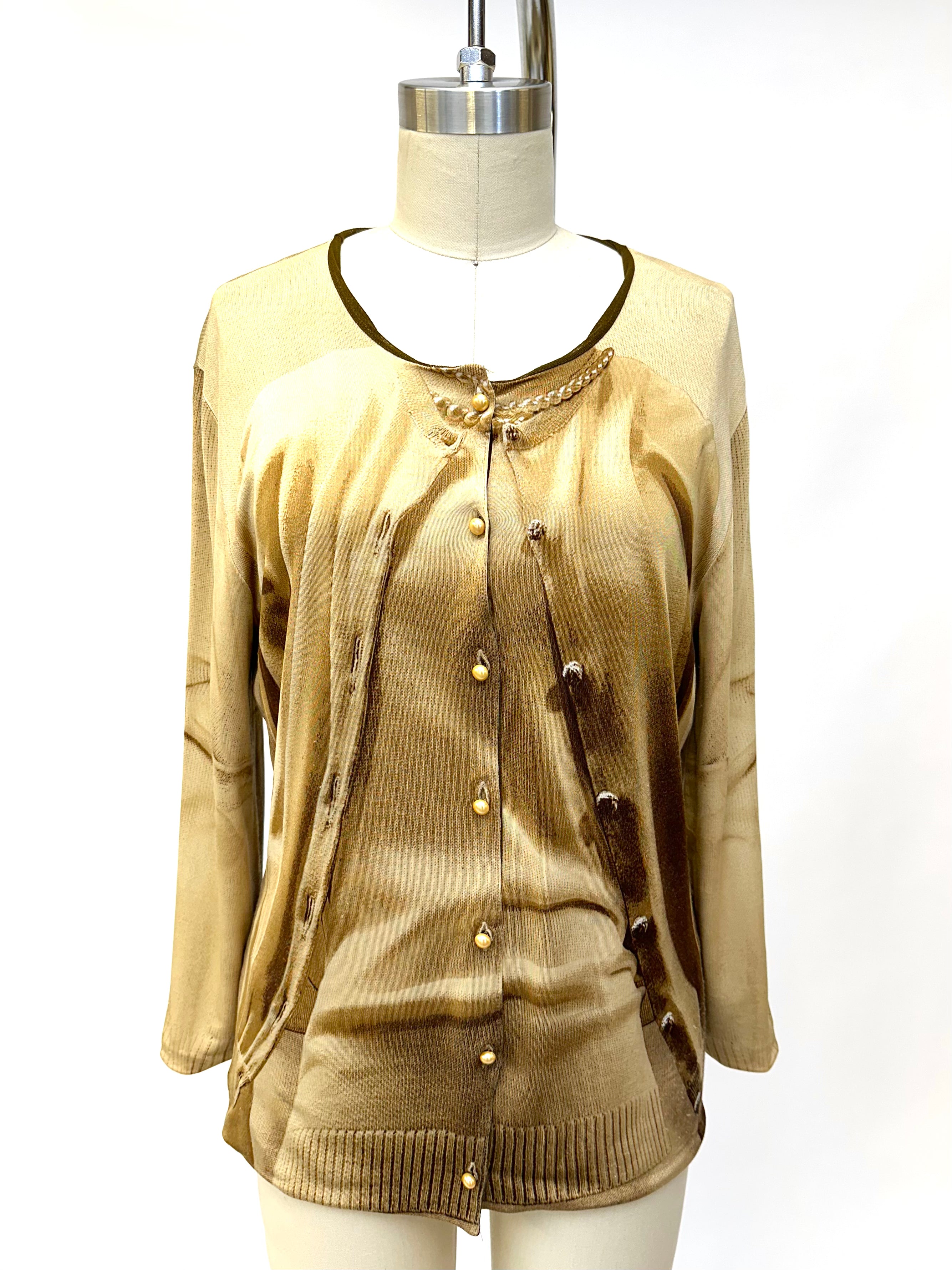 Jean Paul Gaultier Mesh Trompe-L'oeil Top | Mercy Vintage