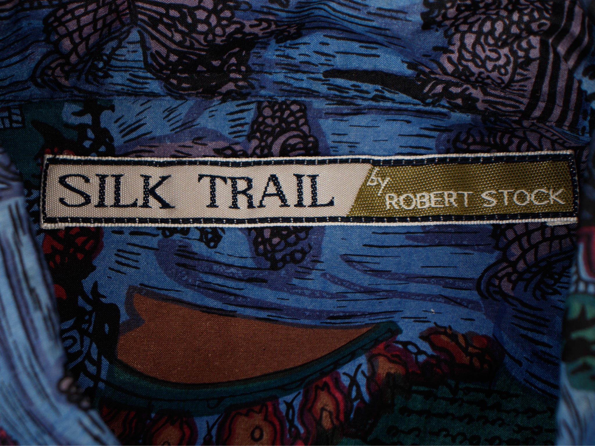 Silk Trail by Robert Stock Silk Novelty Print Shirt
