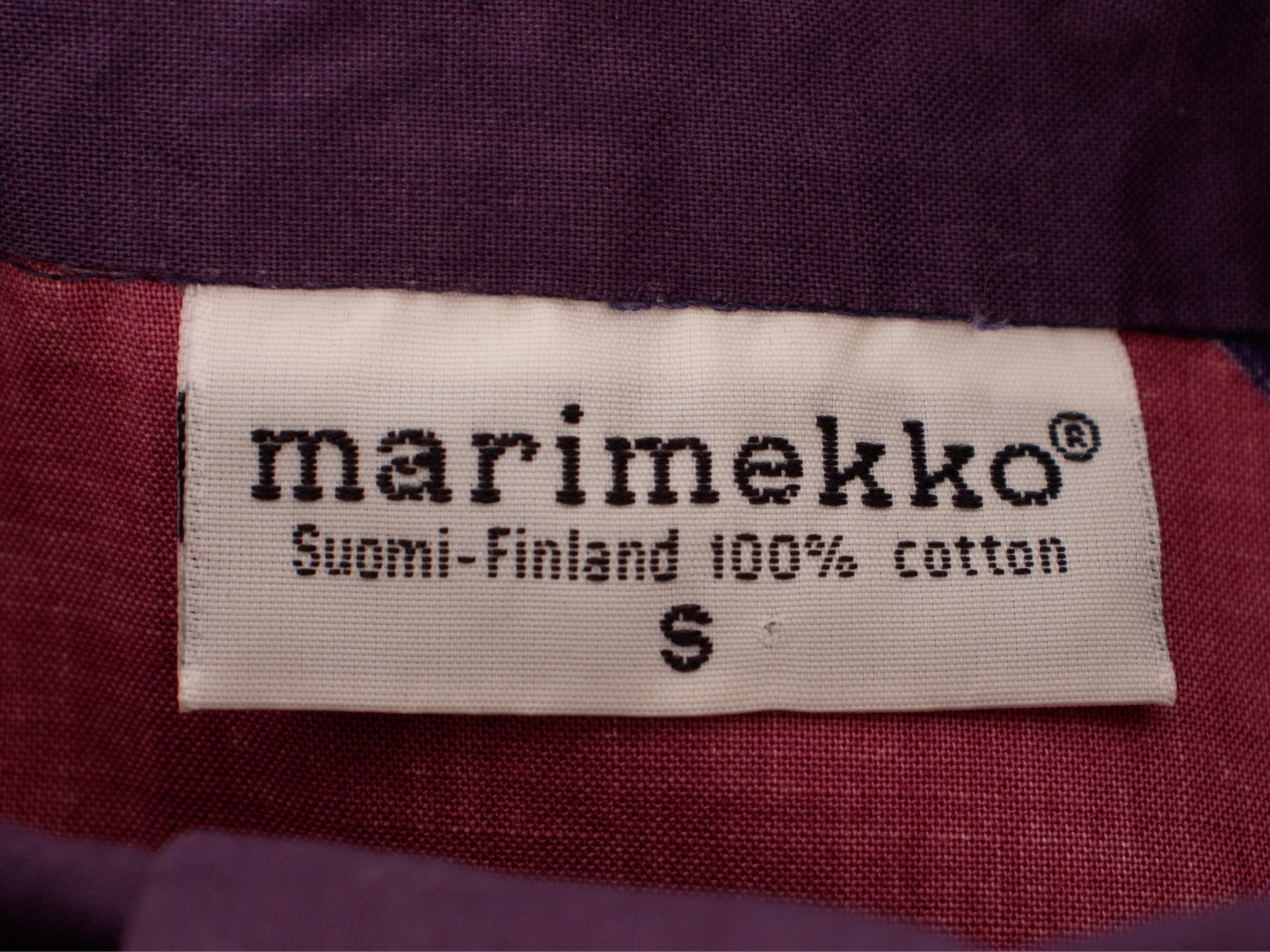 Marimekko Purple Multicolor Geometric Dress