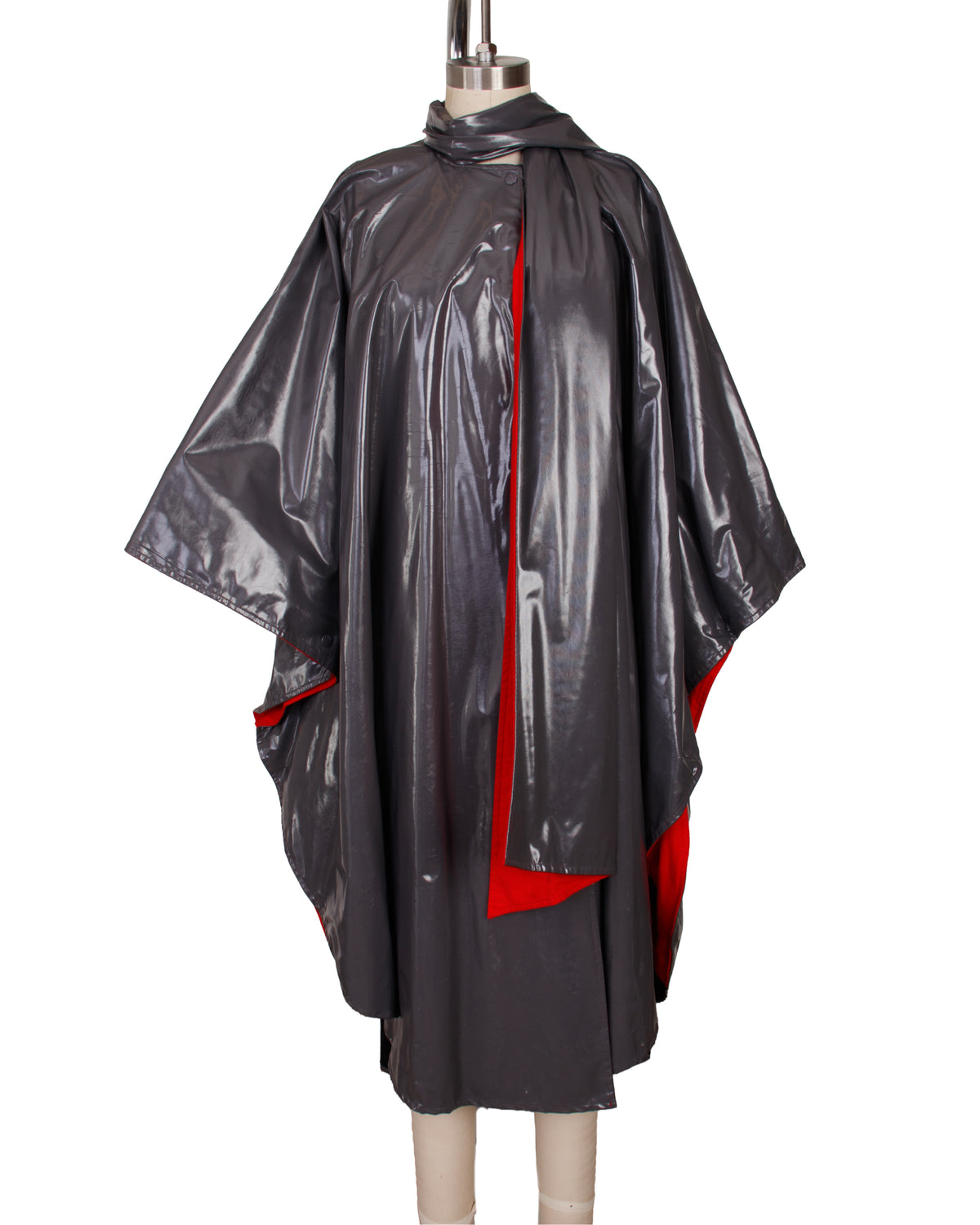 Saks Fifth Ave Vinyl Cape Coat