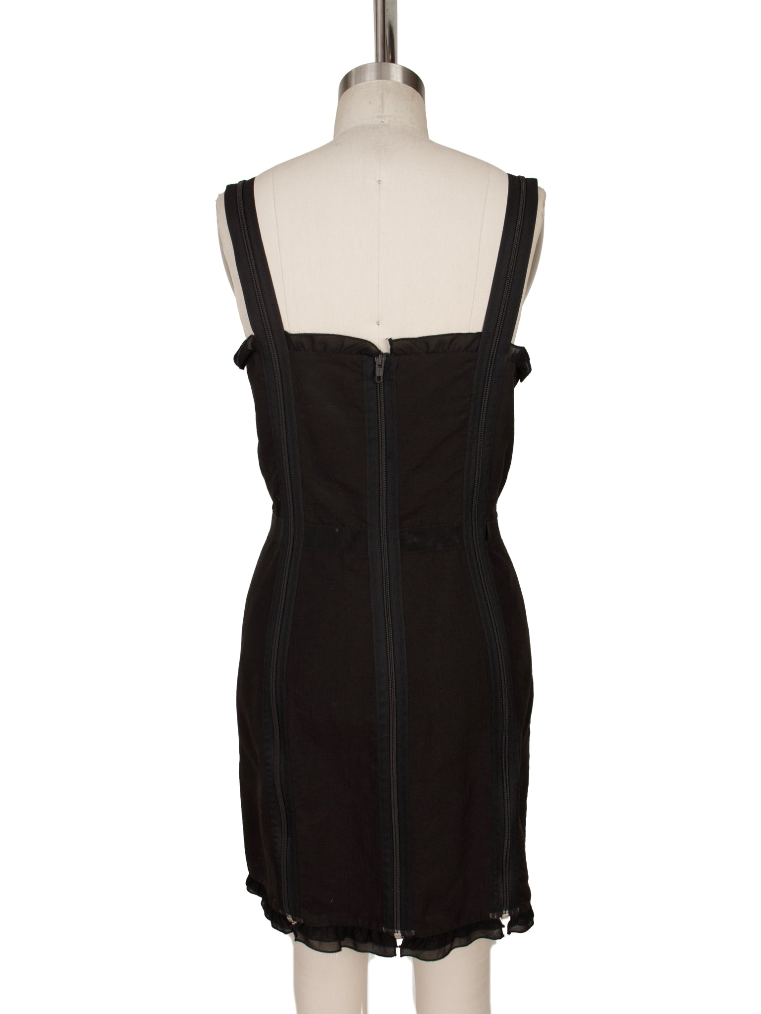 Moschino Cheap and Chic Multi-Zip Mini Dress