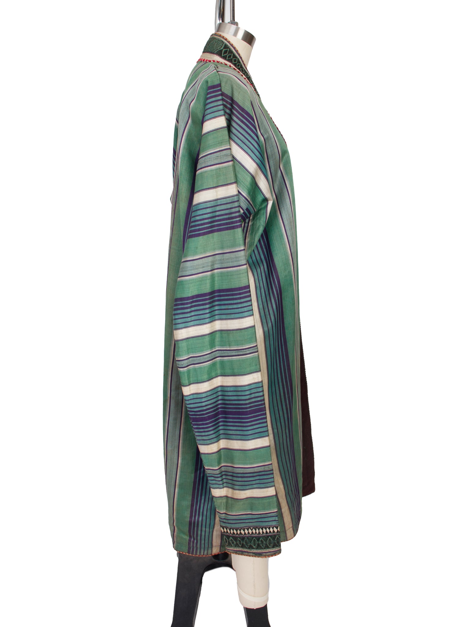 Antique Silk Woven Elongated Sleeve Coat
