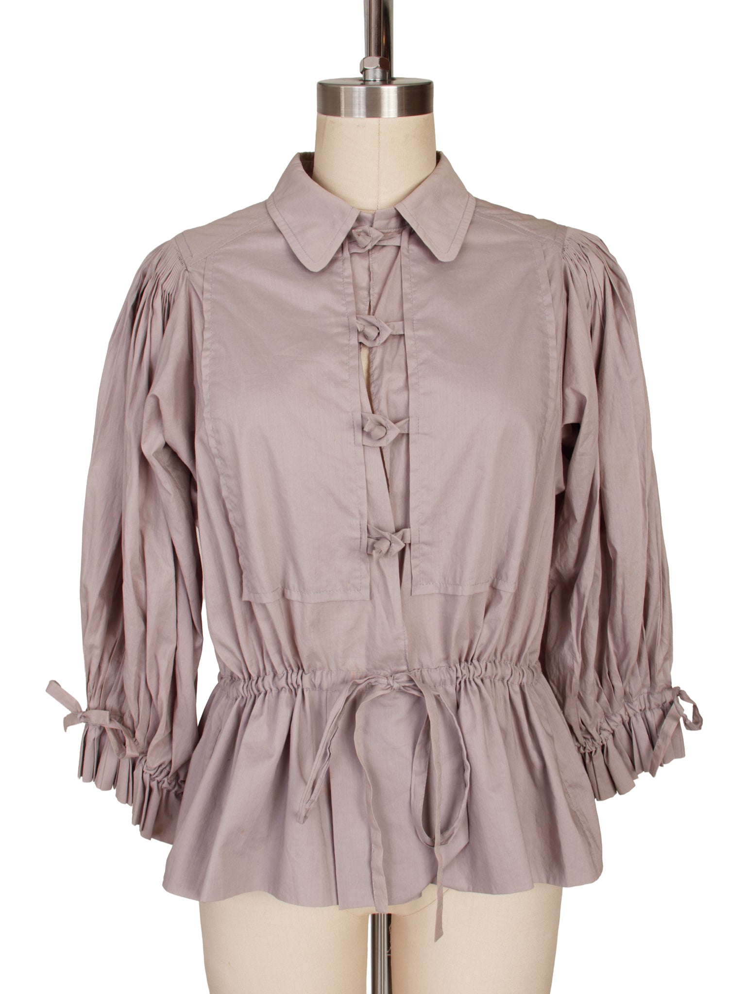 Yves Saint Laurent Pleated Poet Top