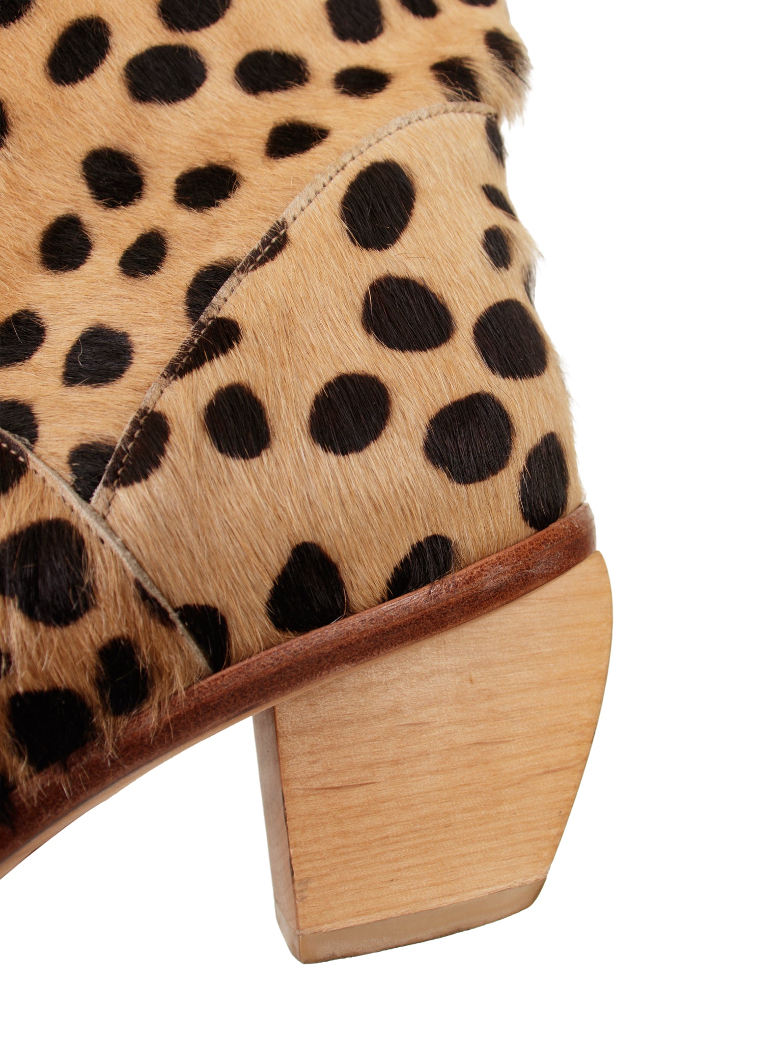 Dopp Ponyhair Cheetah Print Cowboy Boots