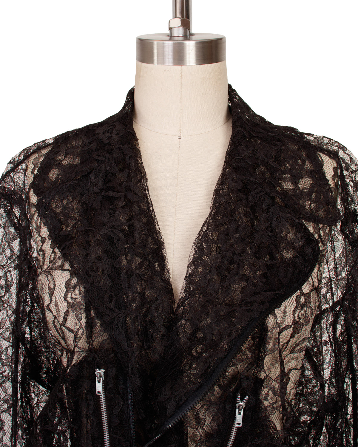 Nobody by Elisabeth Rogiani Lace Moto Jacket