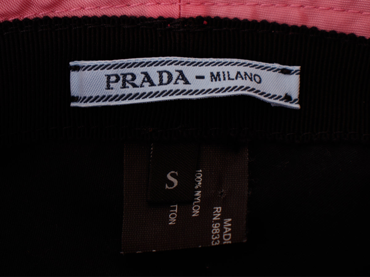 Prada Triangle Logo Bucket Hat