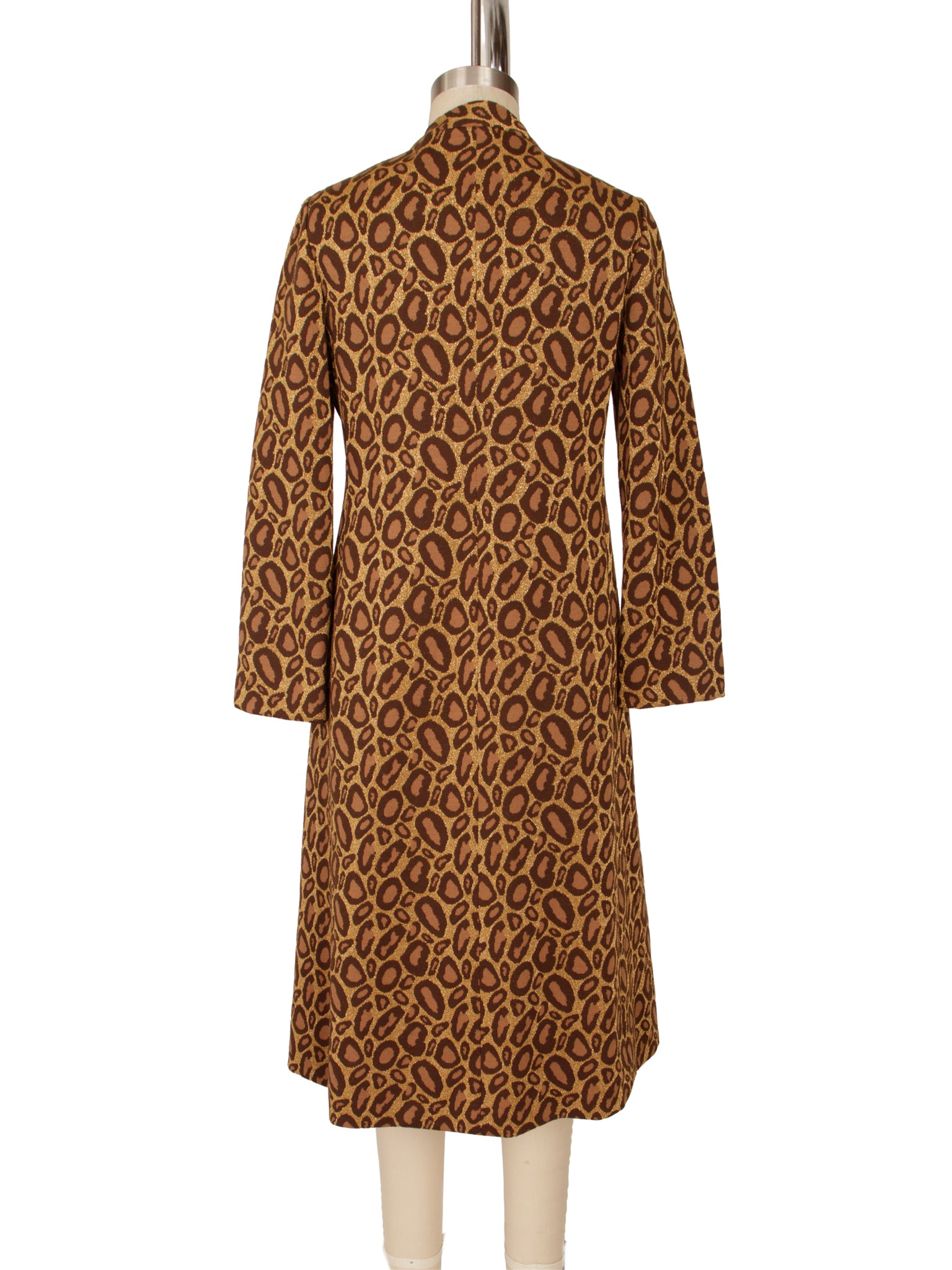 Marchesa Di Gresy for I.Magnin Leopard Intarsia Coat