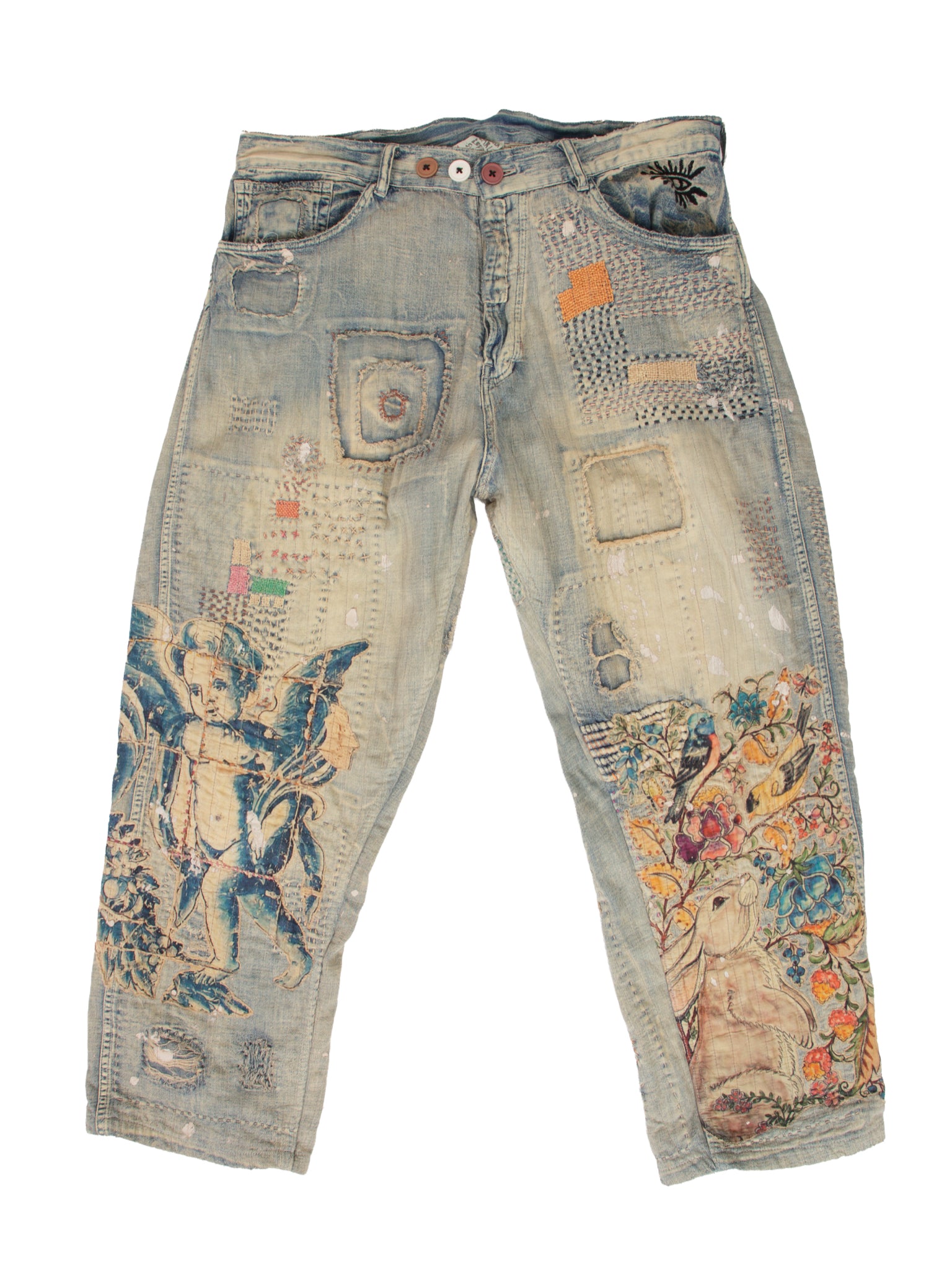 Magnolia Pearl Love Supply Patchwork Jeans