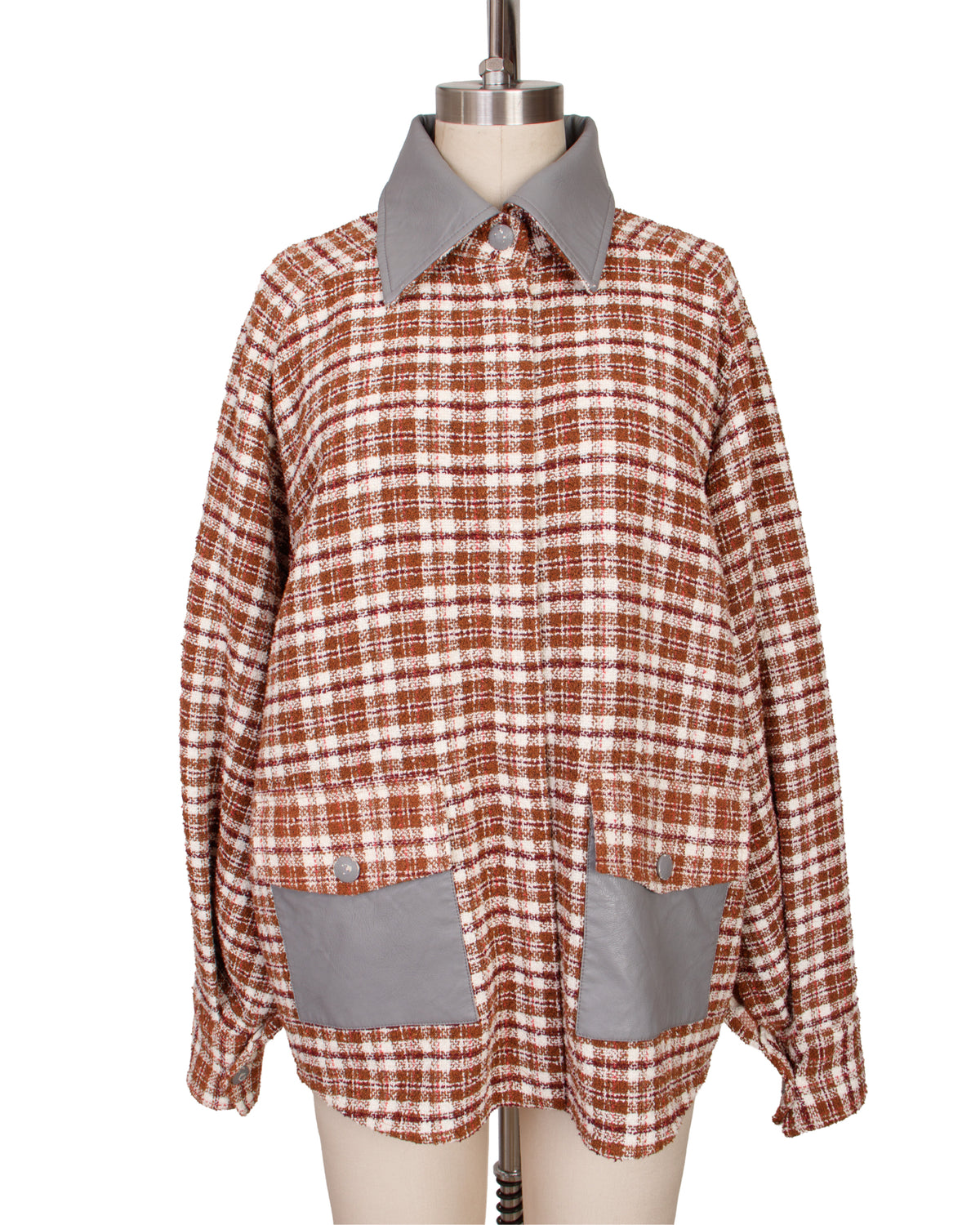 Remain Birger Christensen Plaid Boucle Jacket