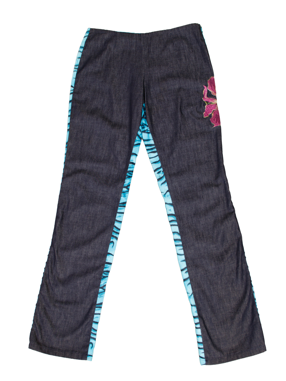 Versace Jeans Couture Blue Tiger Print Pant Set*