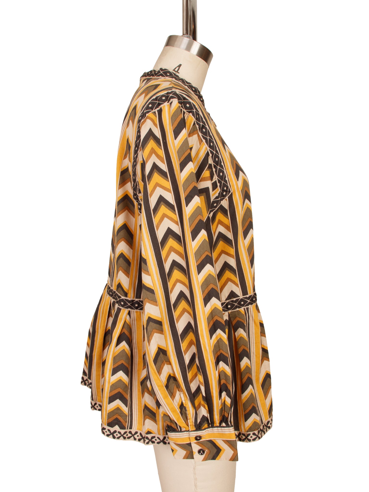 Toast Chevron Print Blouse