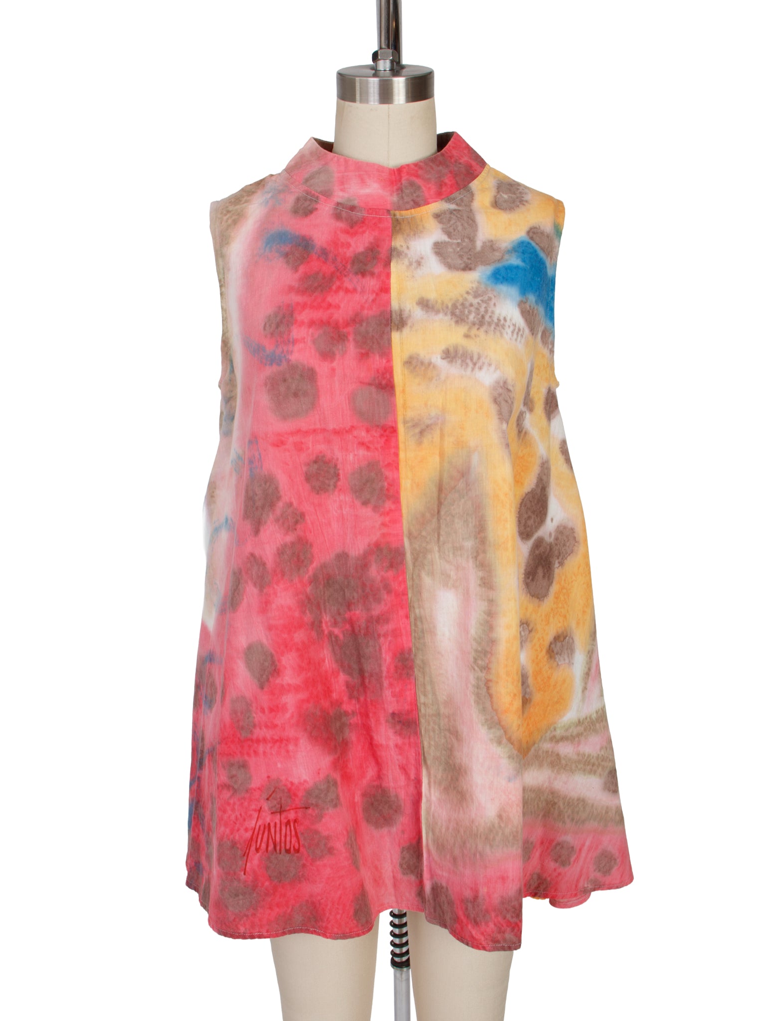 1980s Watercolor Art Tent Blouse
