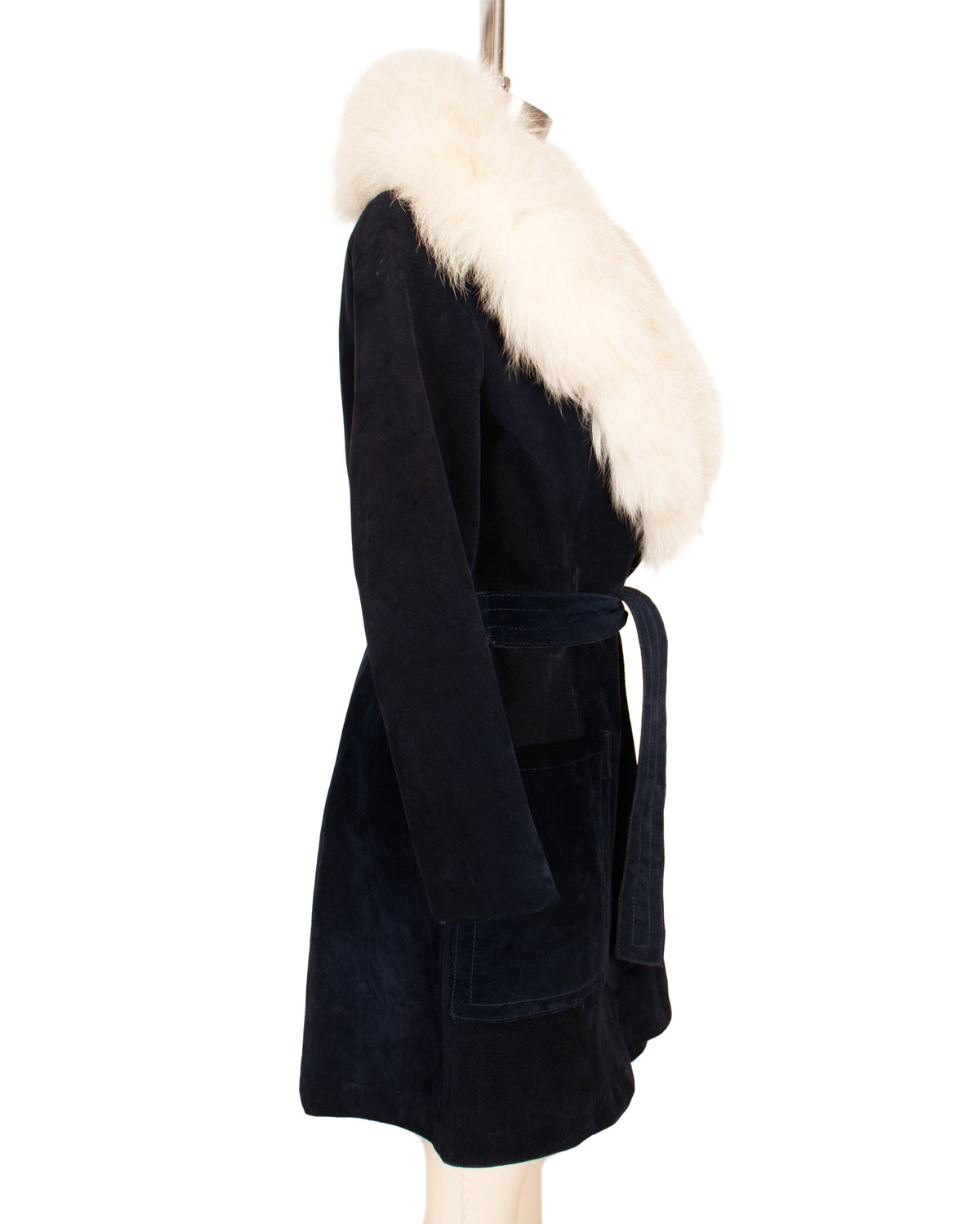 Coyote Fur & Suede Penny Lane Coat