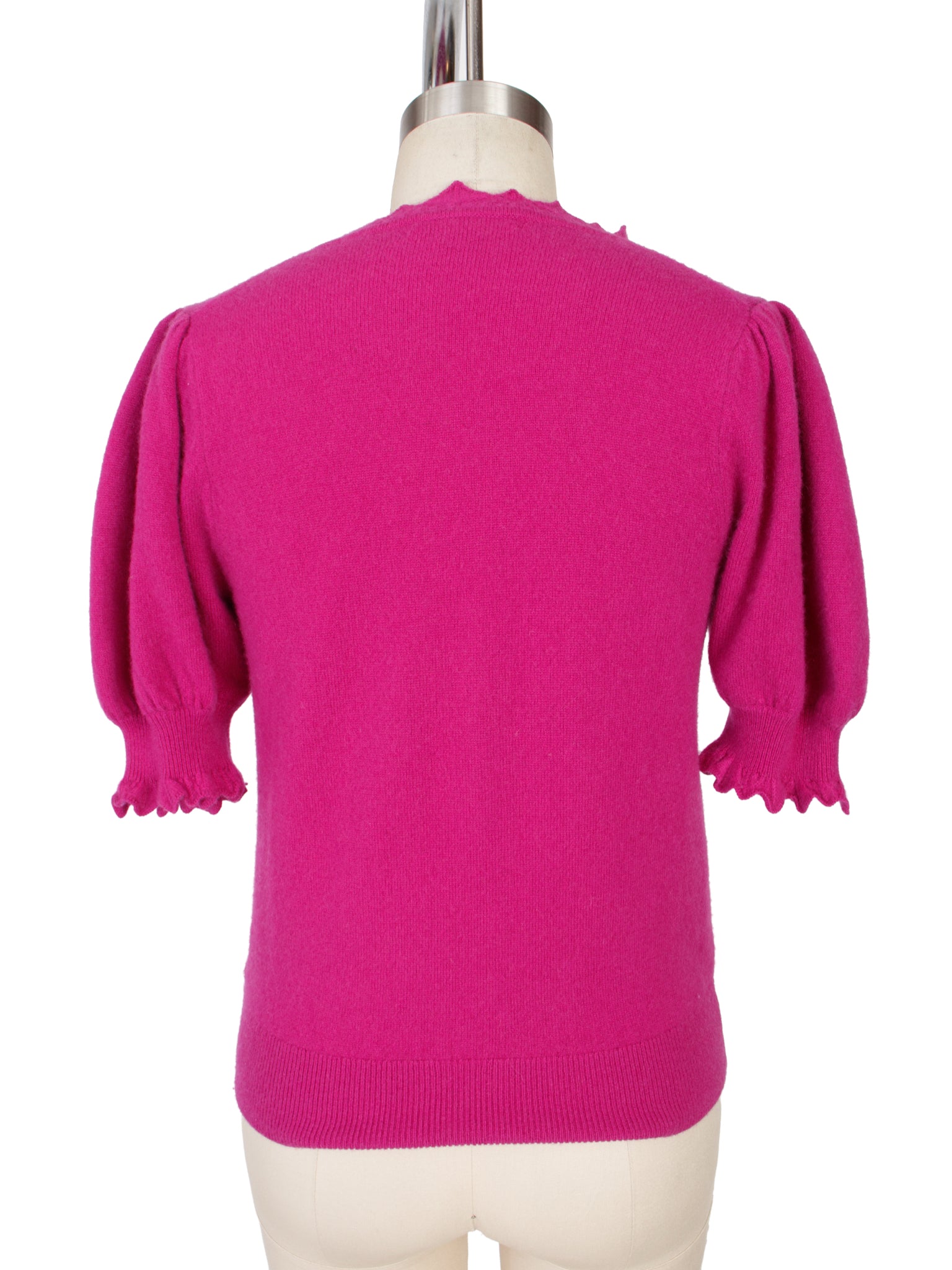 Ulla Johnson Lotta Cashmere Puff Sleeve Top