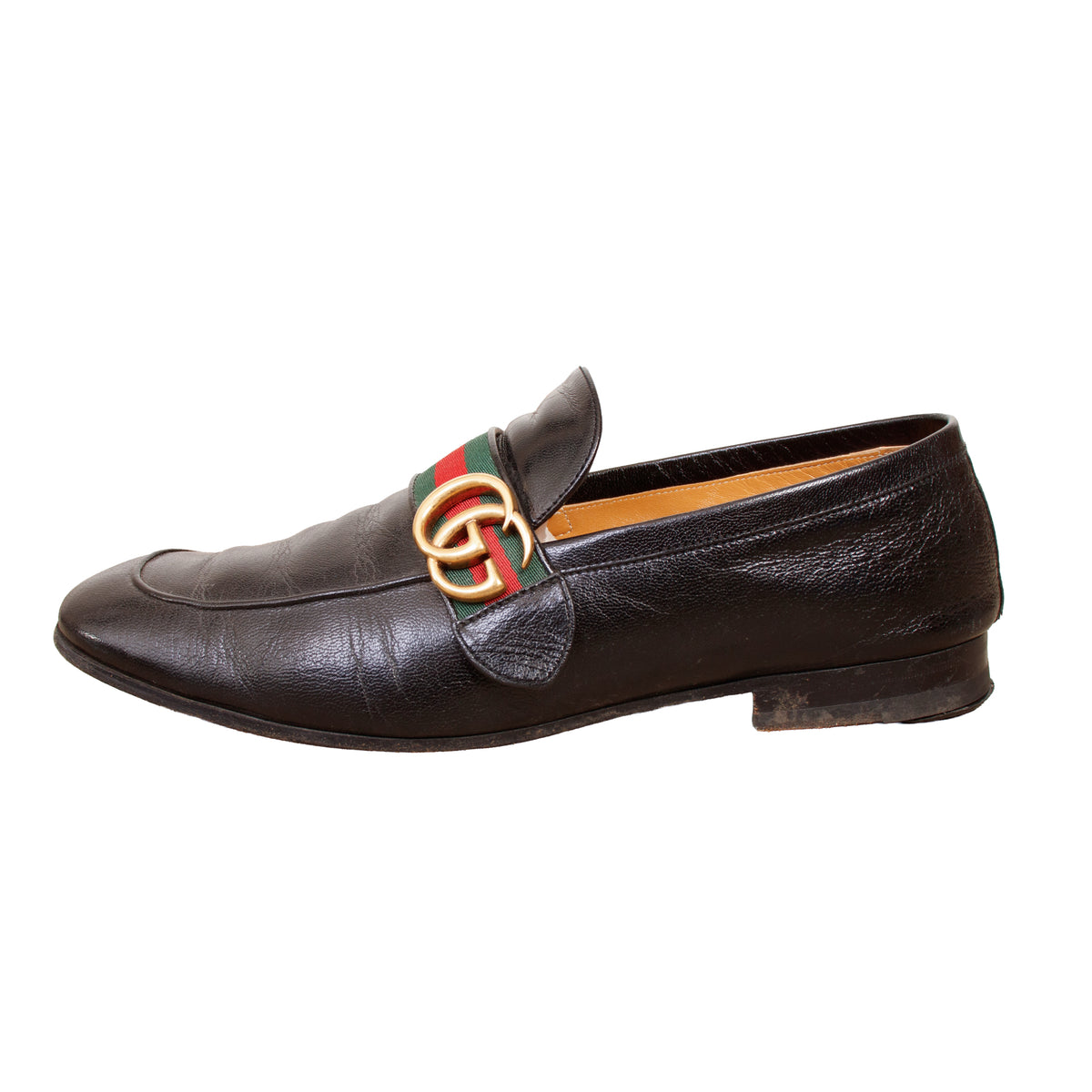 Gucci GG Web Strap Loafers